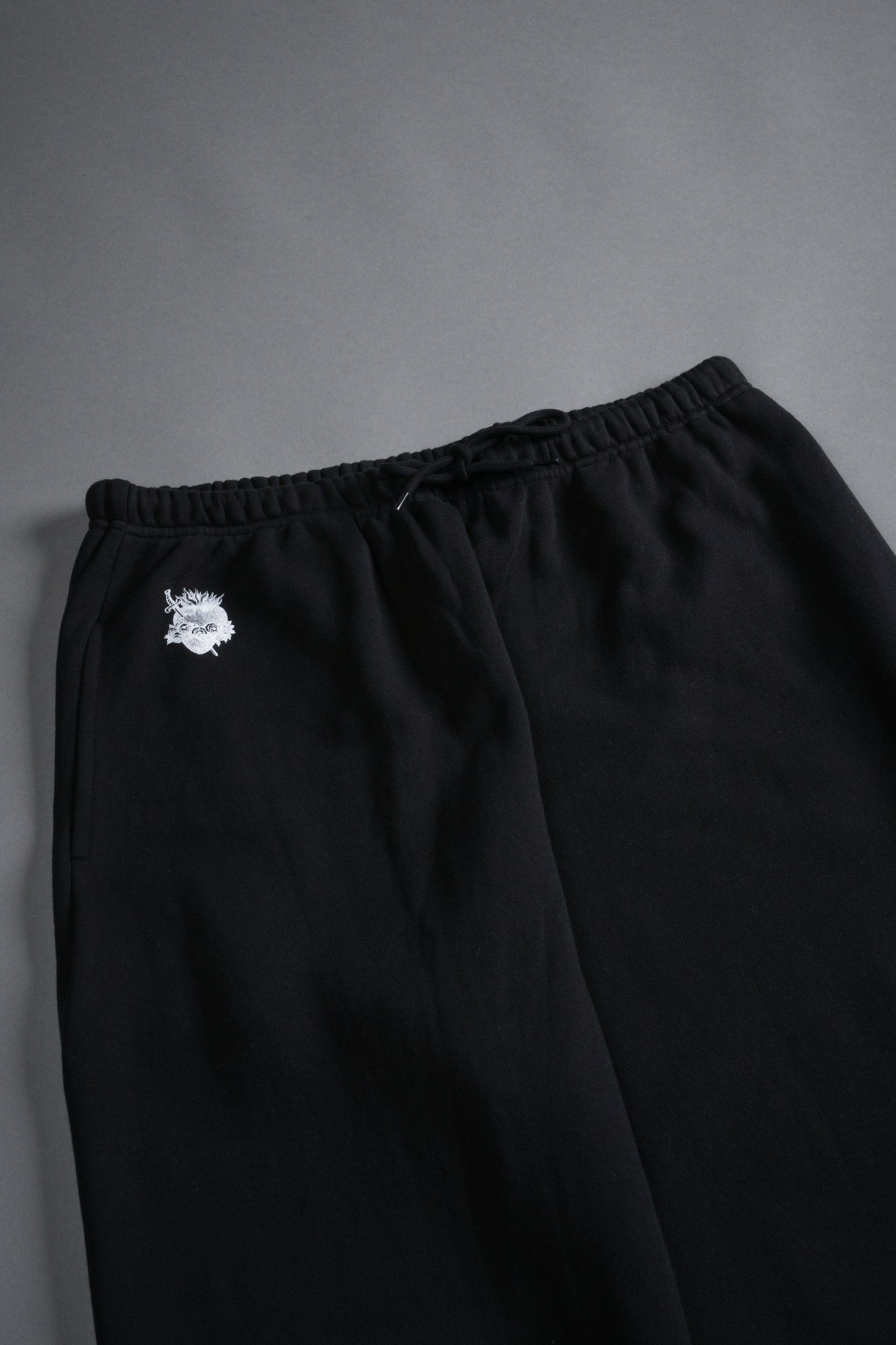 Sin Again Unisex Lightweight Lounger Sweat Pants in Black - Image 7