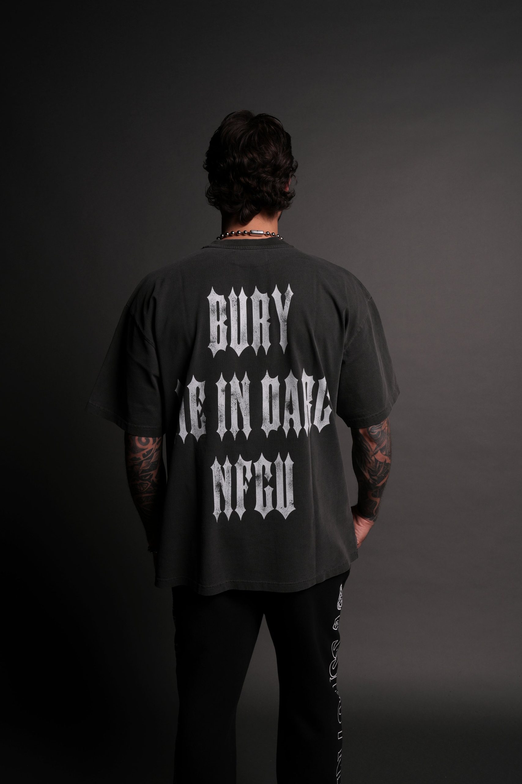 Bury Me In Darc Grunge Tee in Wolf Gray - Image 5