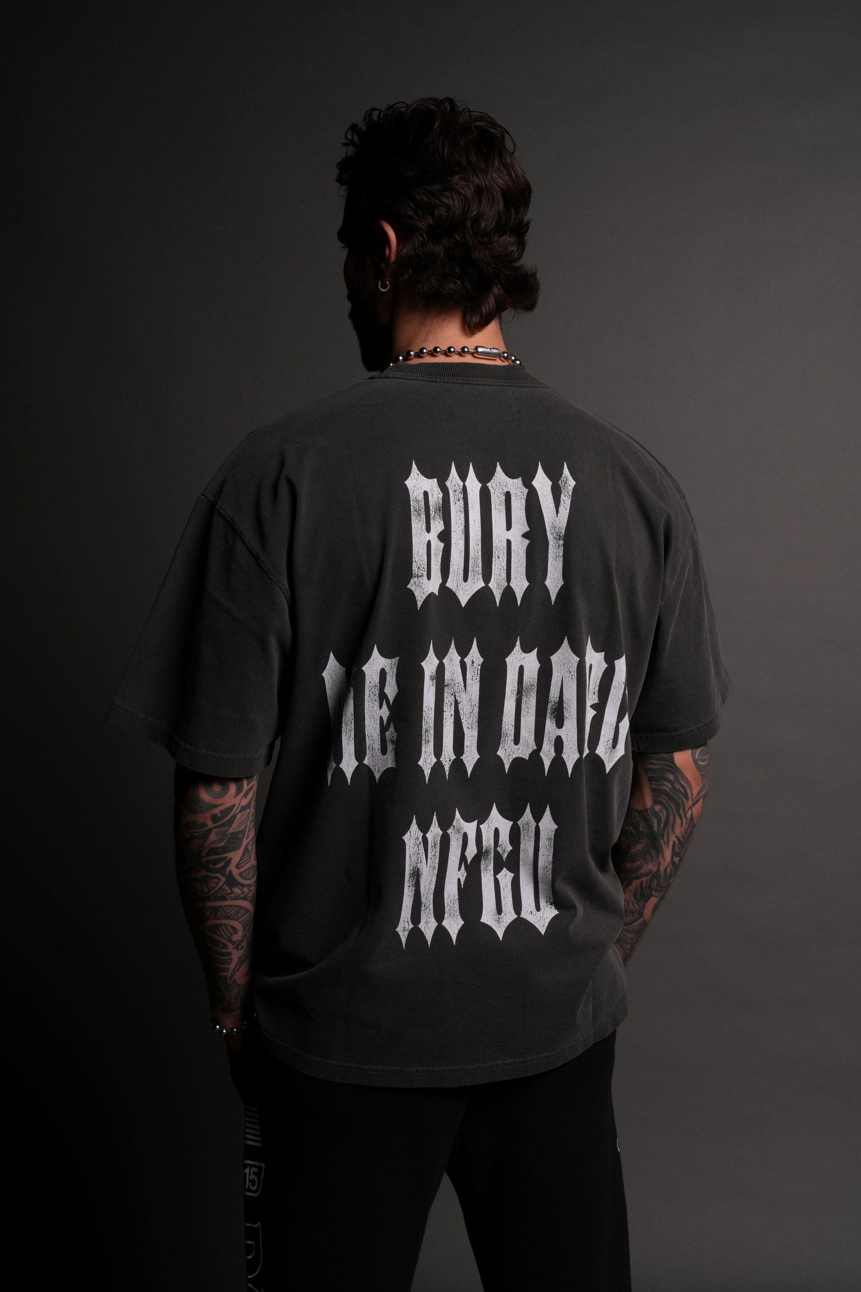 Bury Me In Darc Grunge Tee in Wolf Gray - Image 9