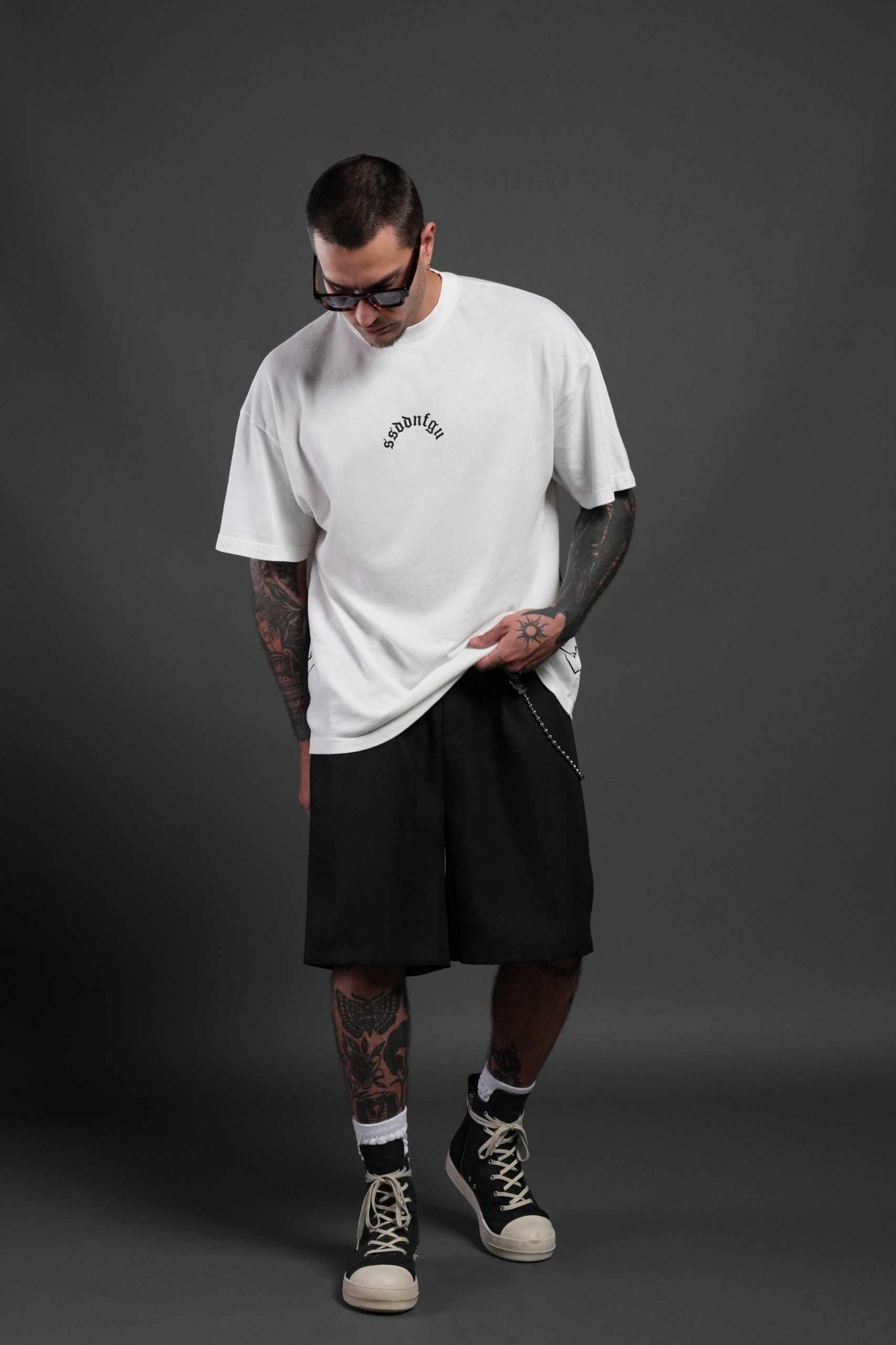 Our Sacrifice Premium Oversized Tee in Cream - Image 5