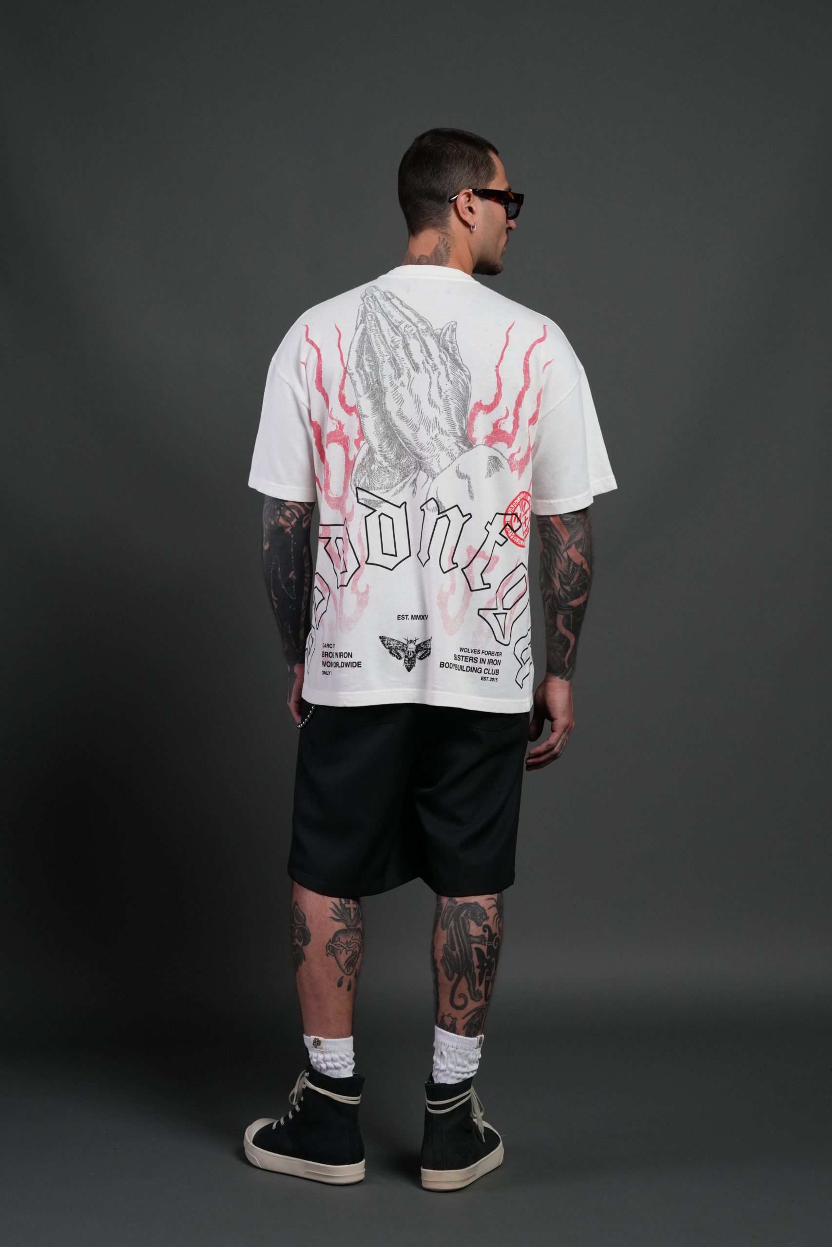 Our Sacrifice Premium Oversized Tee in Cream - Image 6