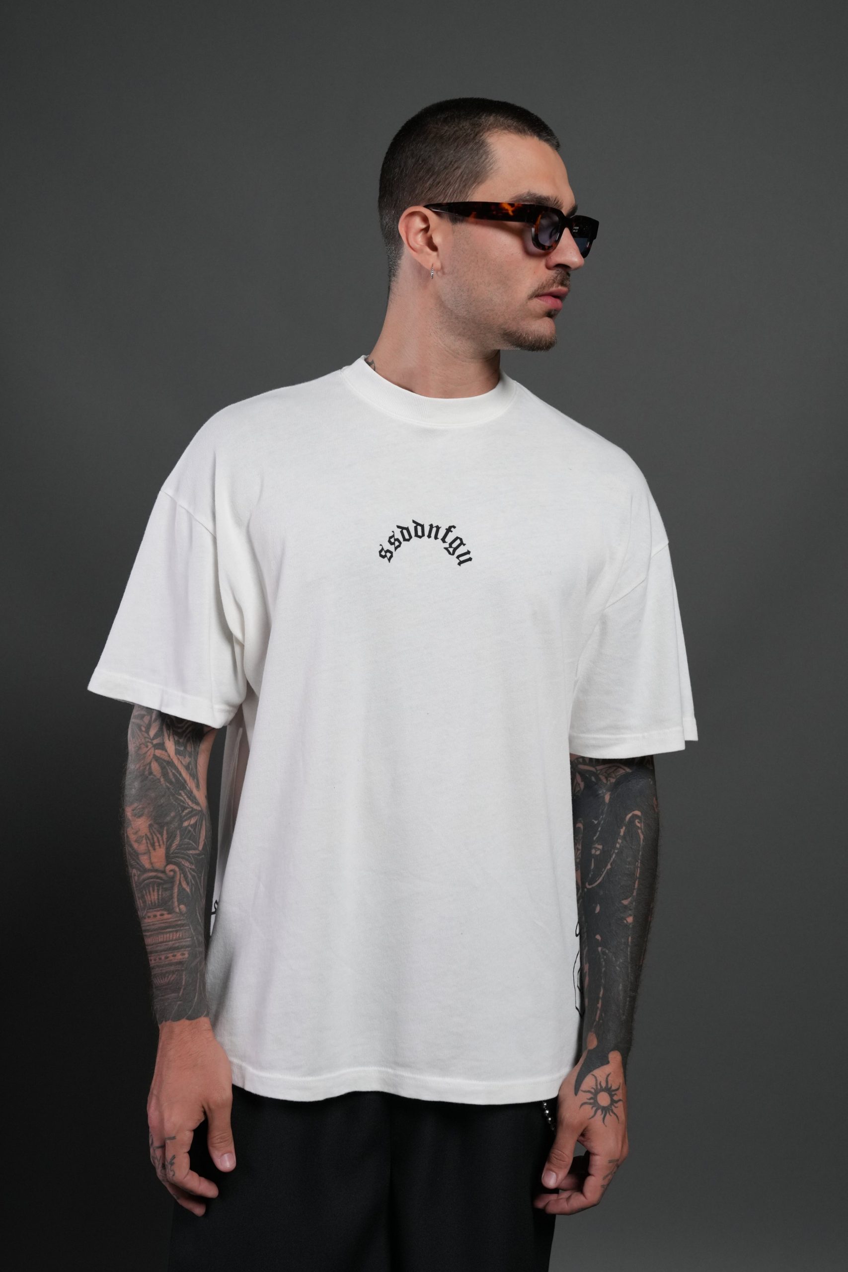 Our Sacrifice Premium Oversized Tee in Cream - Image 2
