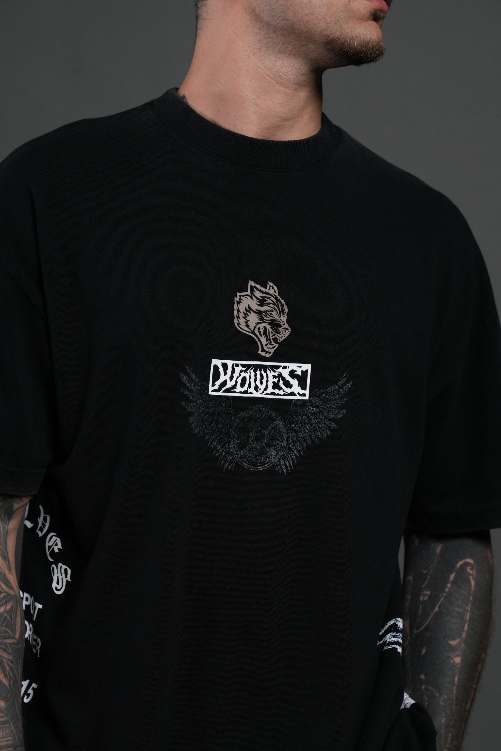 Fearless NFGU Premium Oversized Tee in Black - Image 7
