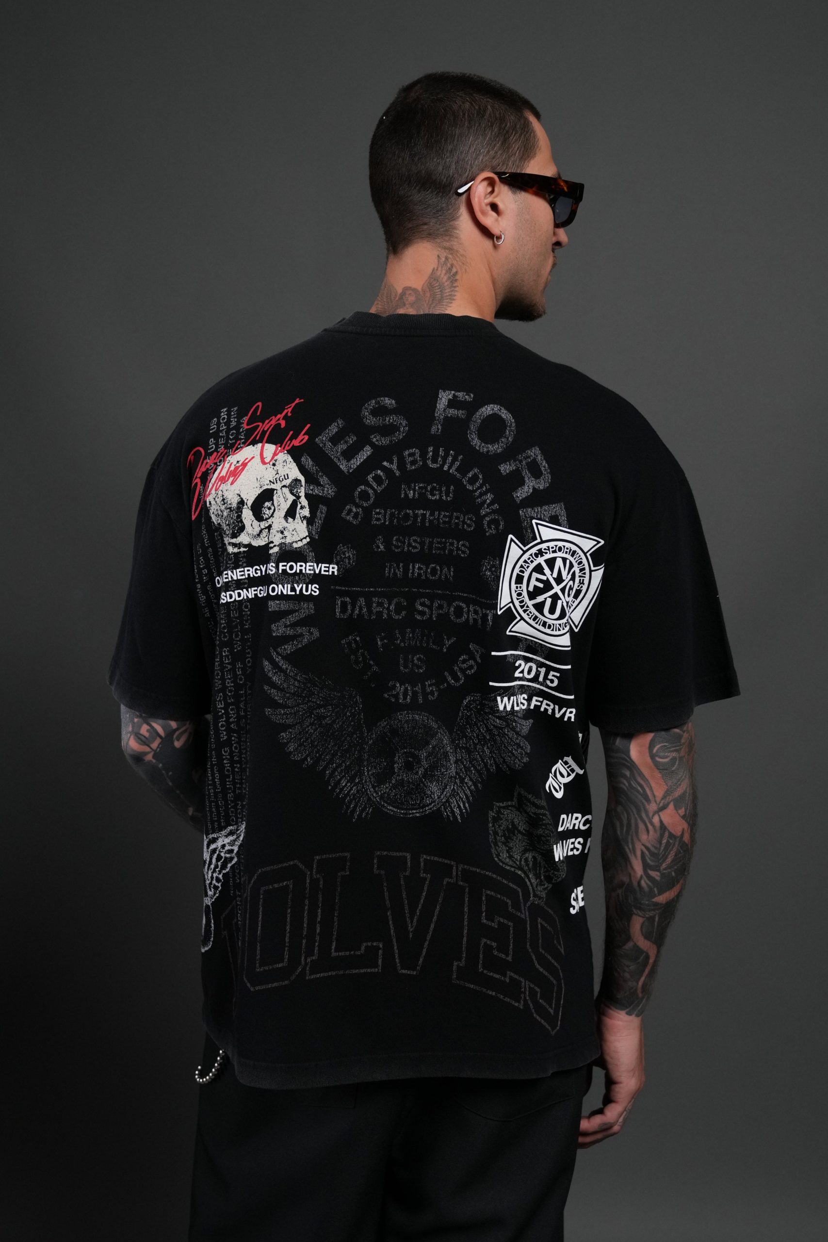 Fearless NFGU Premium Oversized Tee in Black - Image 4