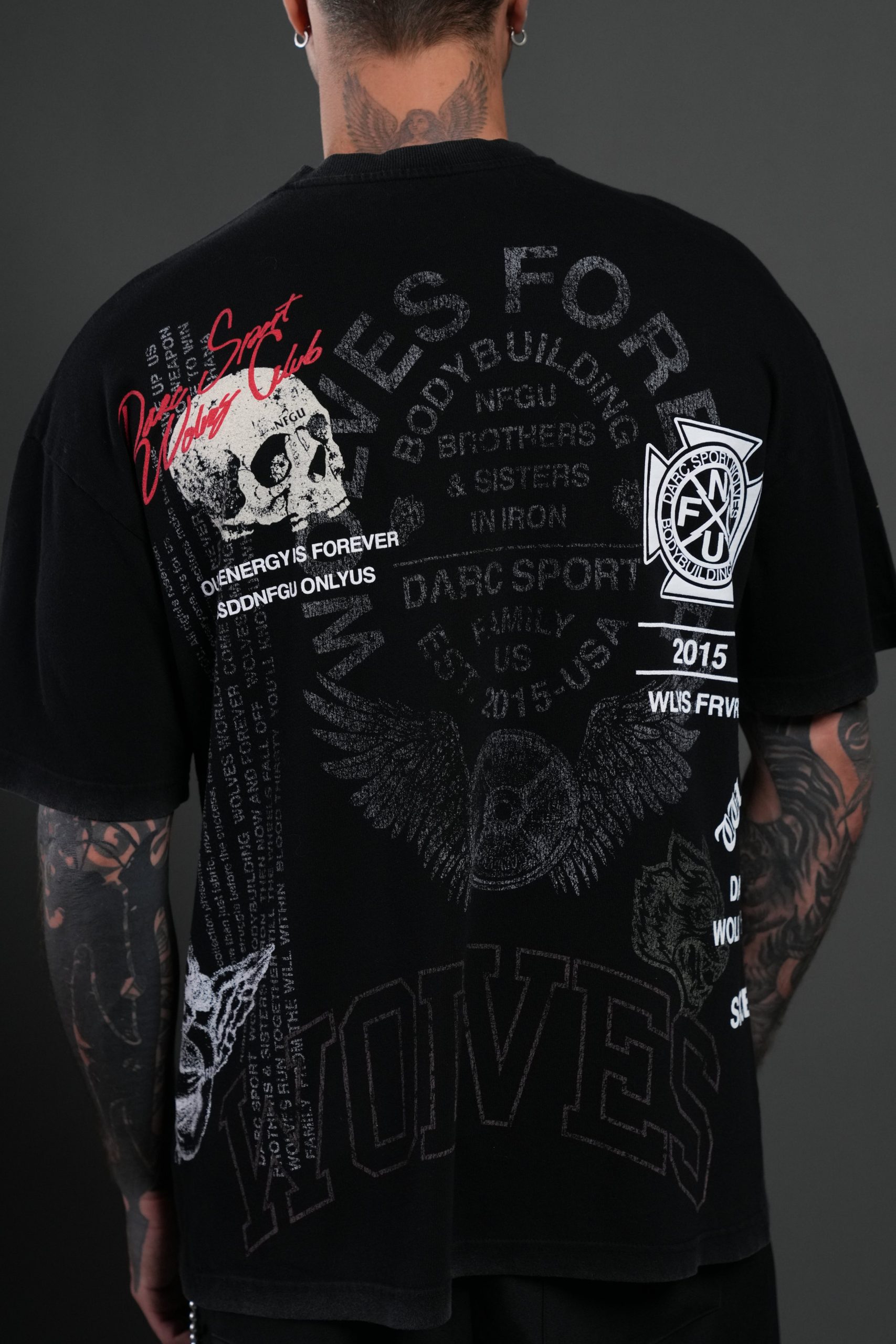 Fearless NFGU Premium Oversized Tee in Black - Image 8