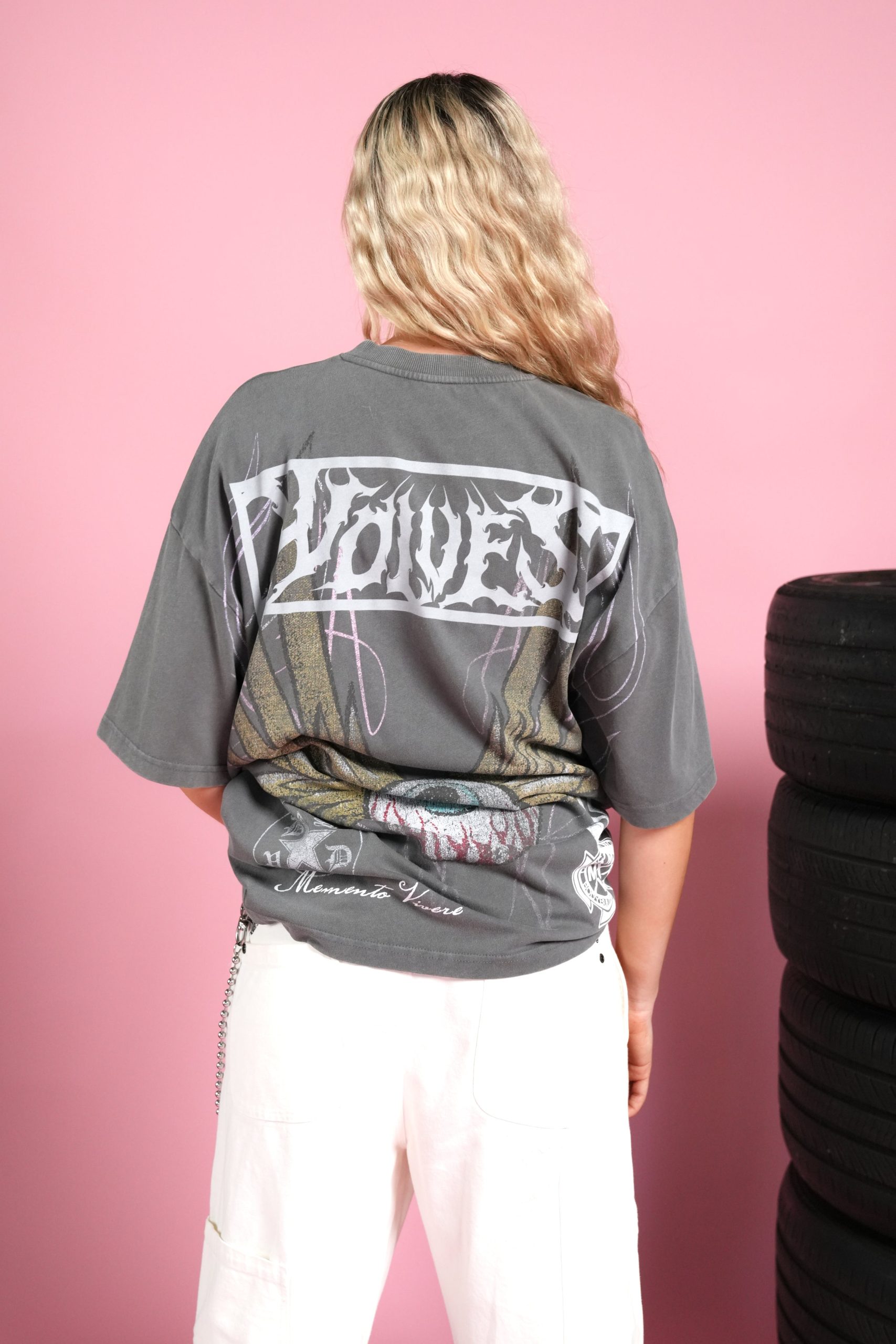 Darc Omen Side-By-Side Series Premium Tee in Slate Gray - Image 10