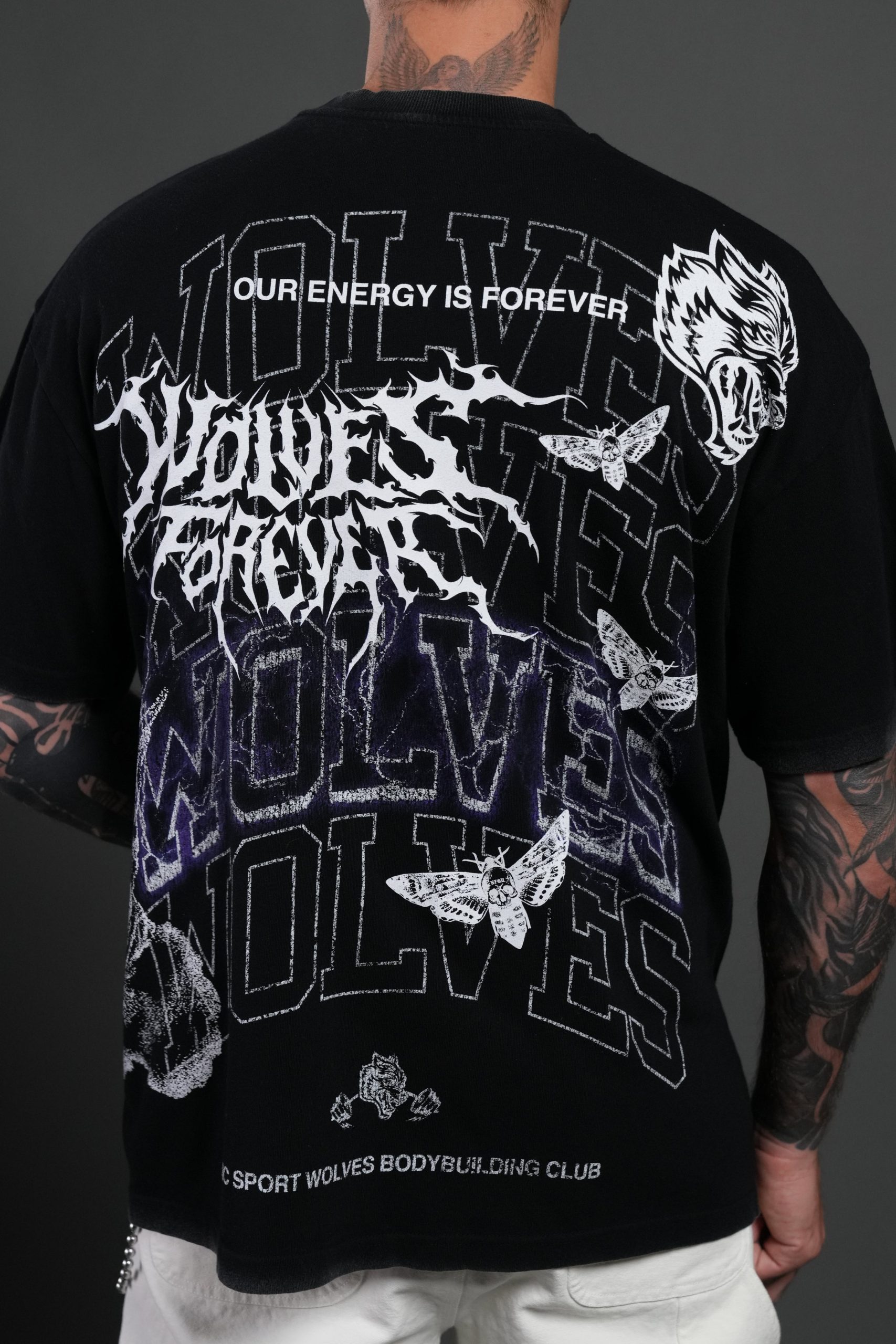 Work In Silence NFGU Premium Oversized Tee in Black - Image 8
