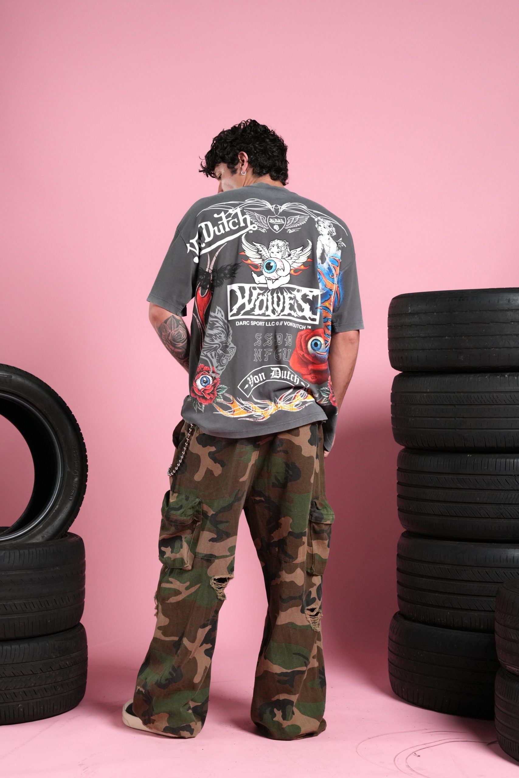 Kulture Klash V2 Premium Oversized Tee in Wolf Gray - Image 6