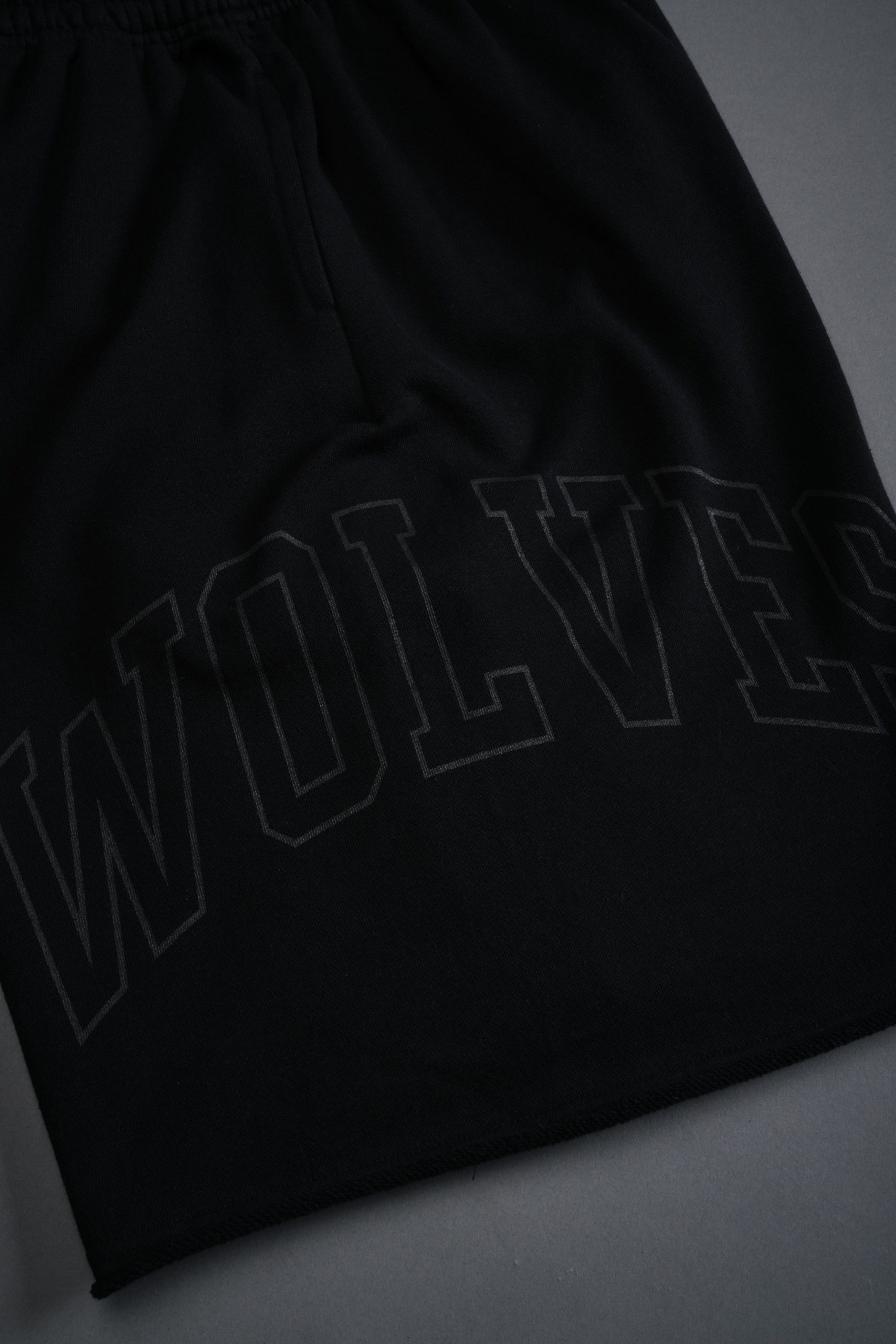 Powerhouse of the Wolves Grunge Brock Sweat Shorts in Black - Image 11