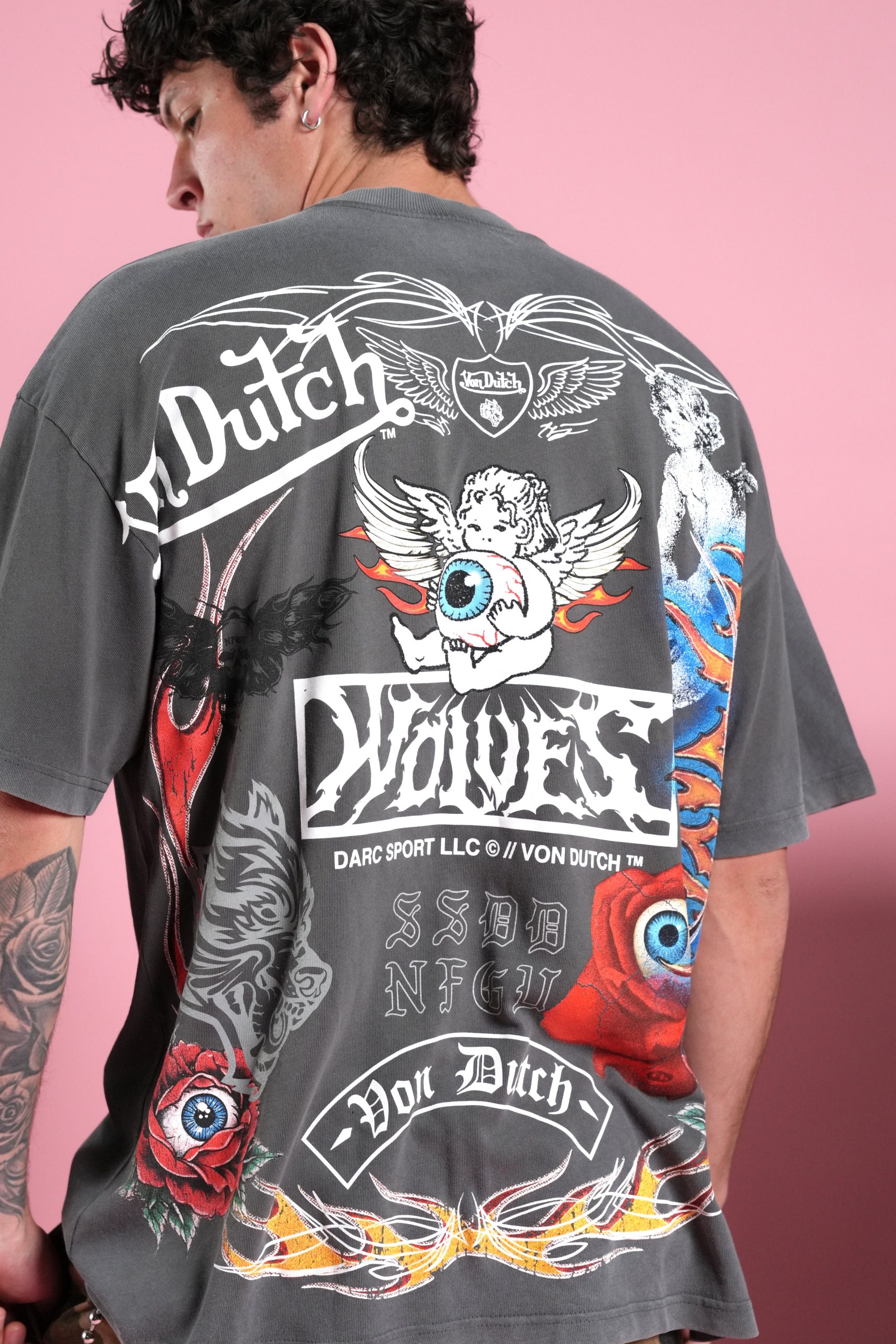 Kulture Klash V2 Premium Oversized Tee in Wolf Gray - Image 8