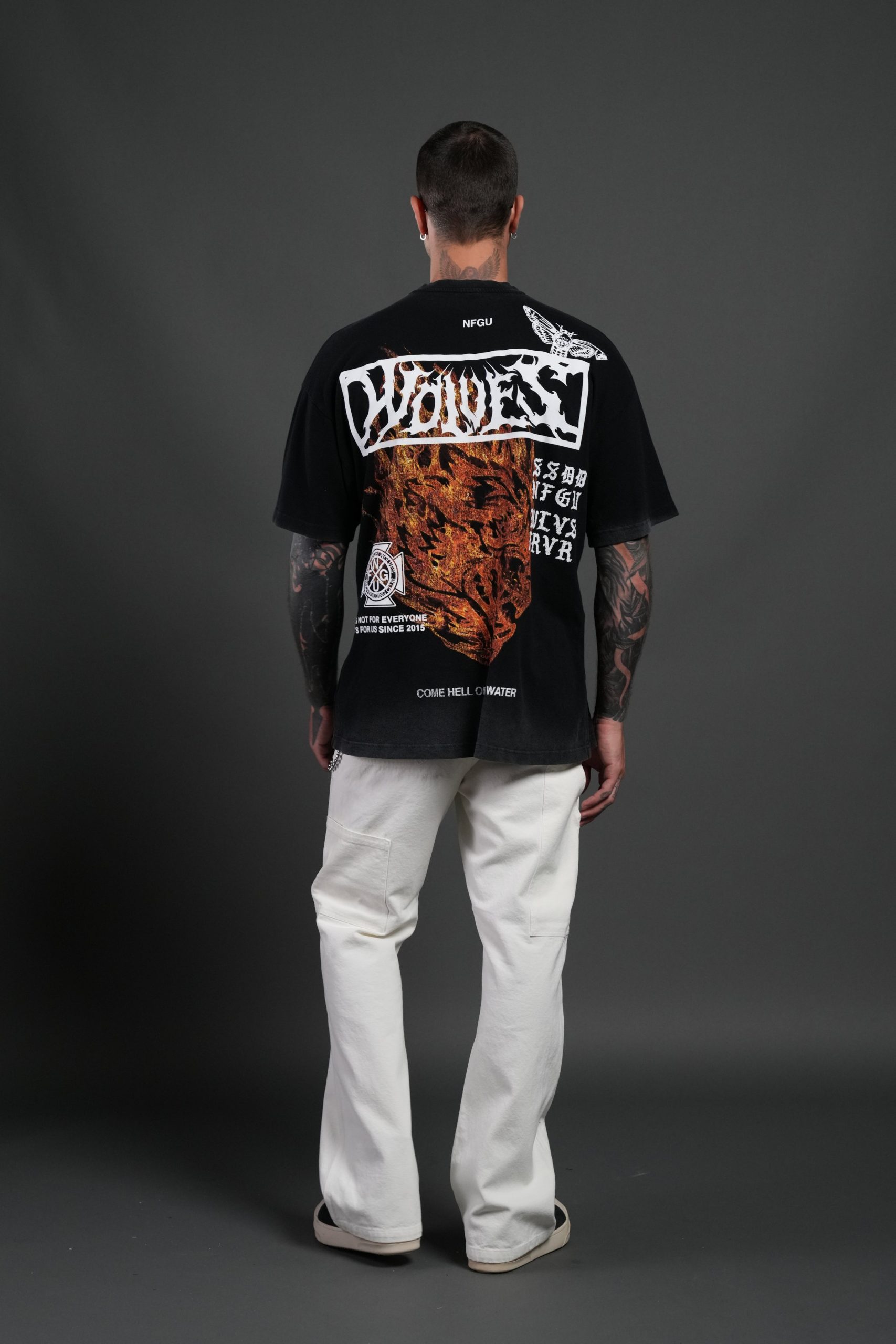 Come Hell Or High Water NFGU Premium Oversized Tee in Black - Image 6
