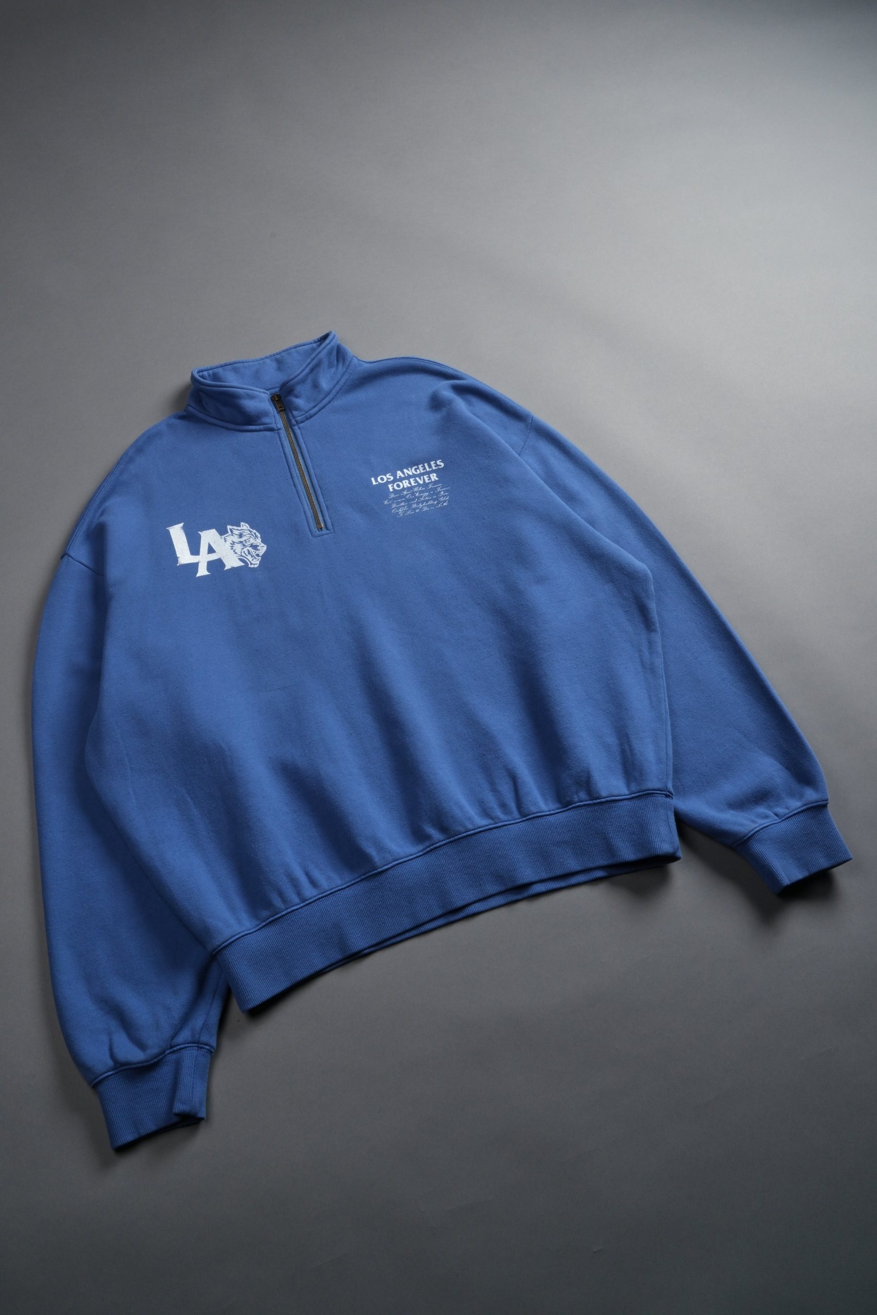 La Wolves V2 Duke 1/4 Zip Mock Neck in La Blue - Image 7
