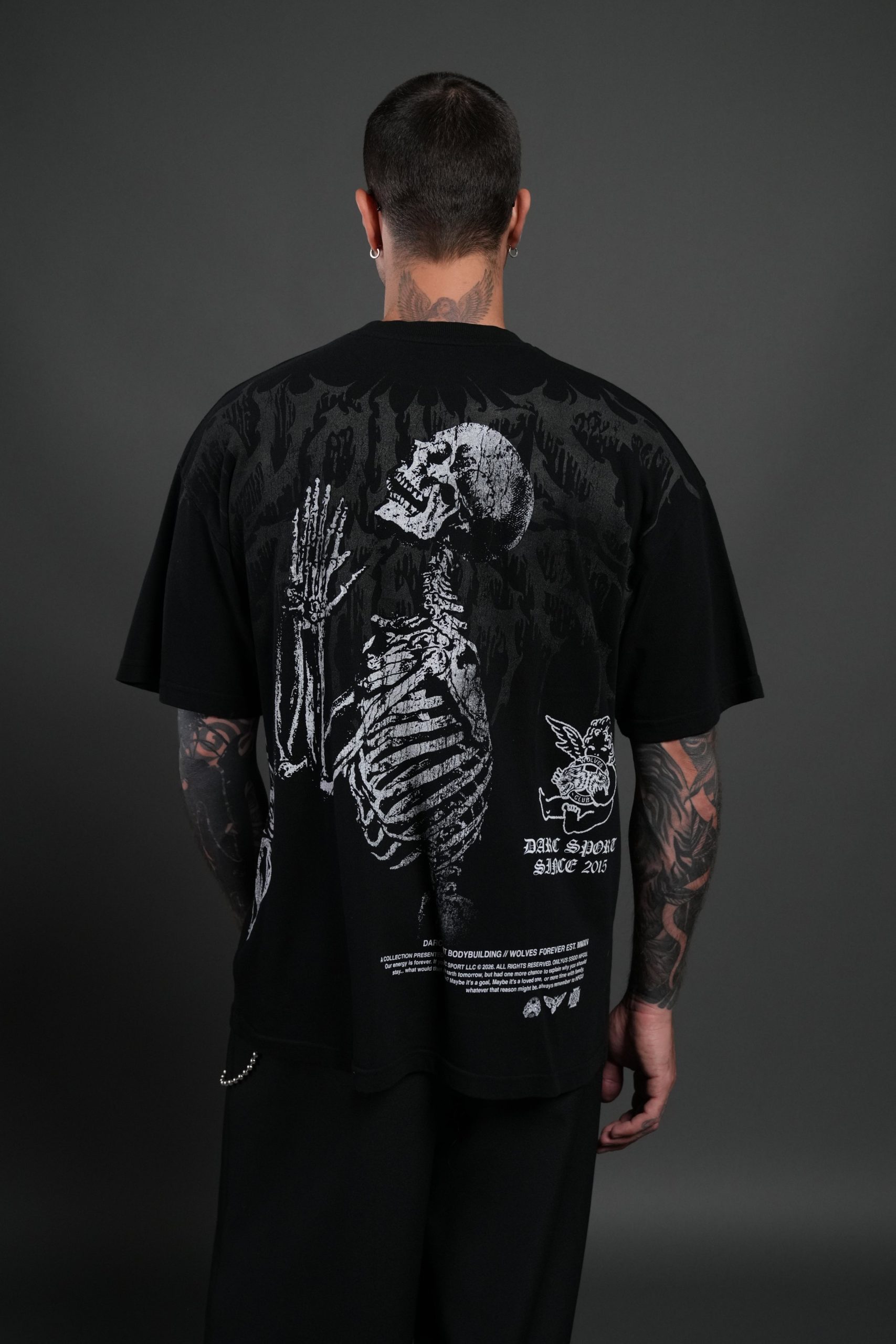 No Weapon Hesh Premium Oversized Tee in Black - Image 4