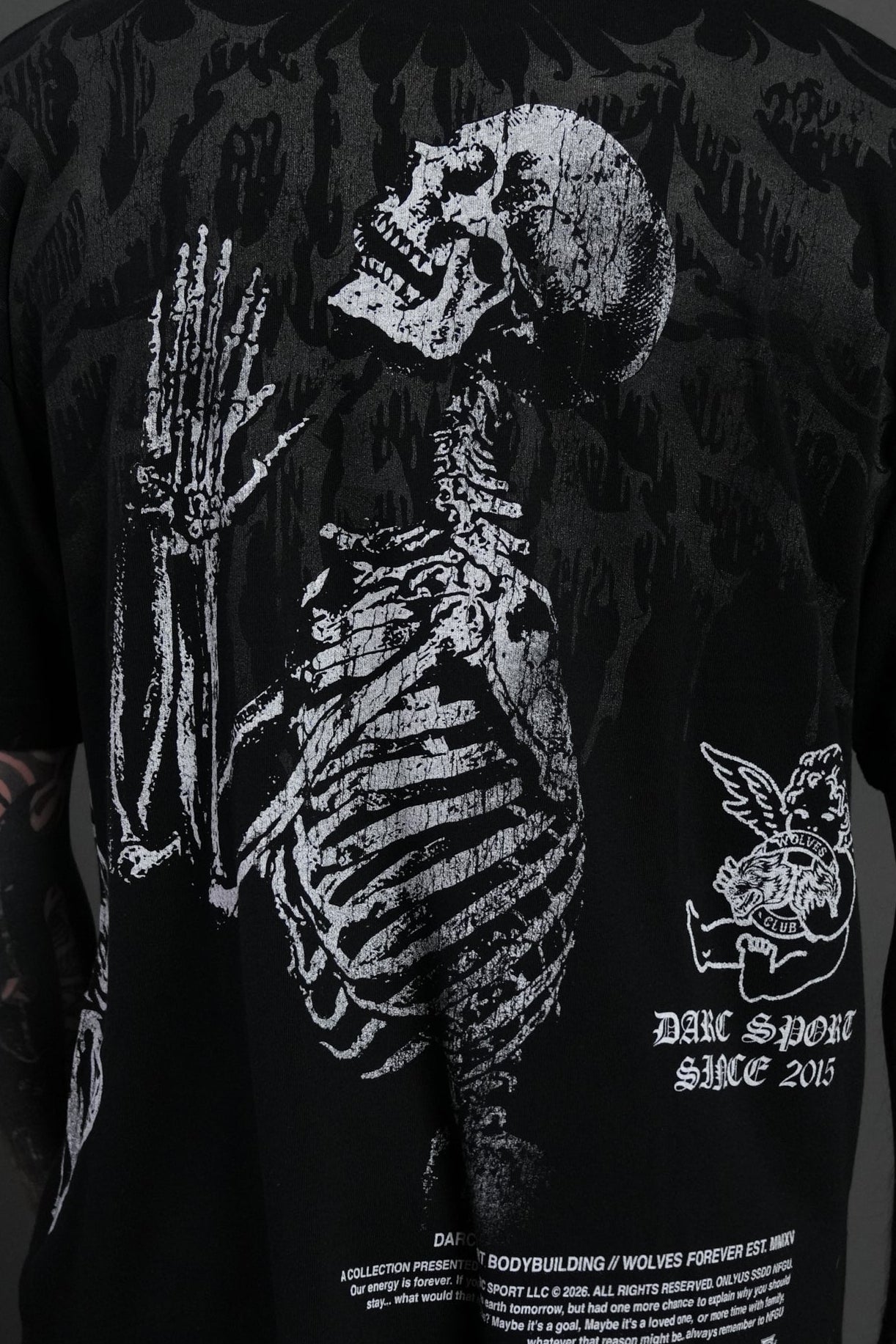No Weapon Hesh Premium Oversized Tee in Black - Image 8