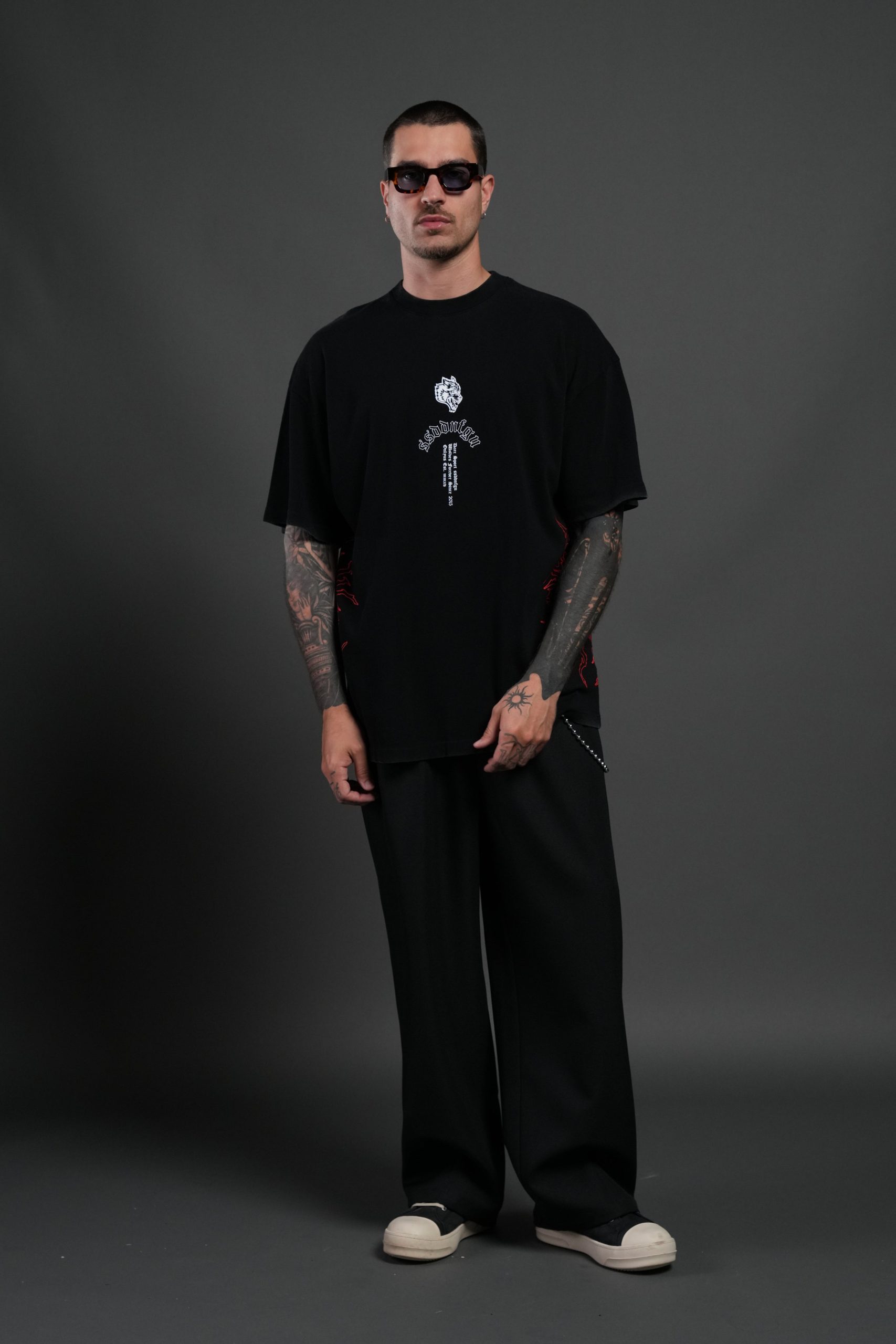 Reaper Tour Premium Oversized Tee in Black - Image 5