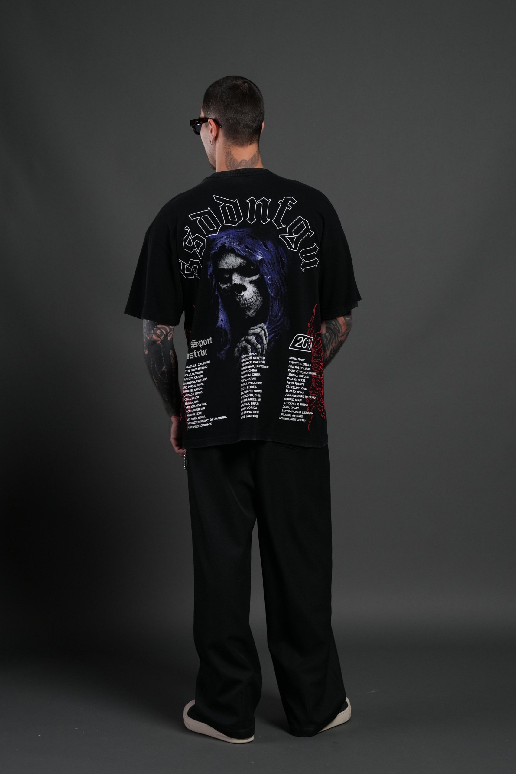 Reaper Tour Premium Oversized Tee in Black - Image 6