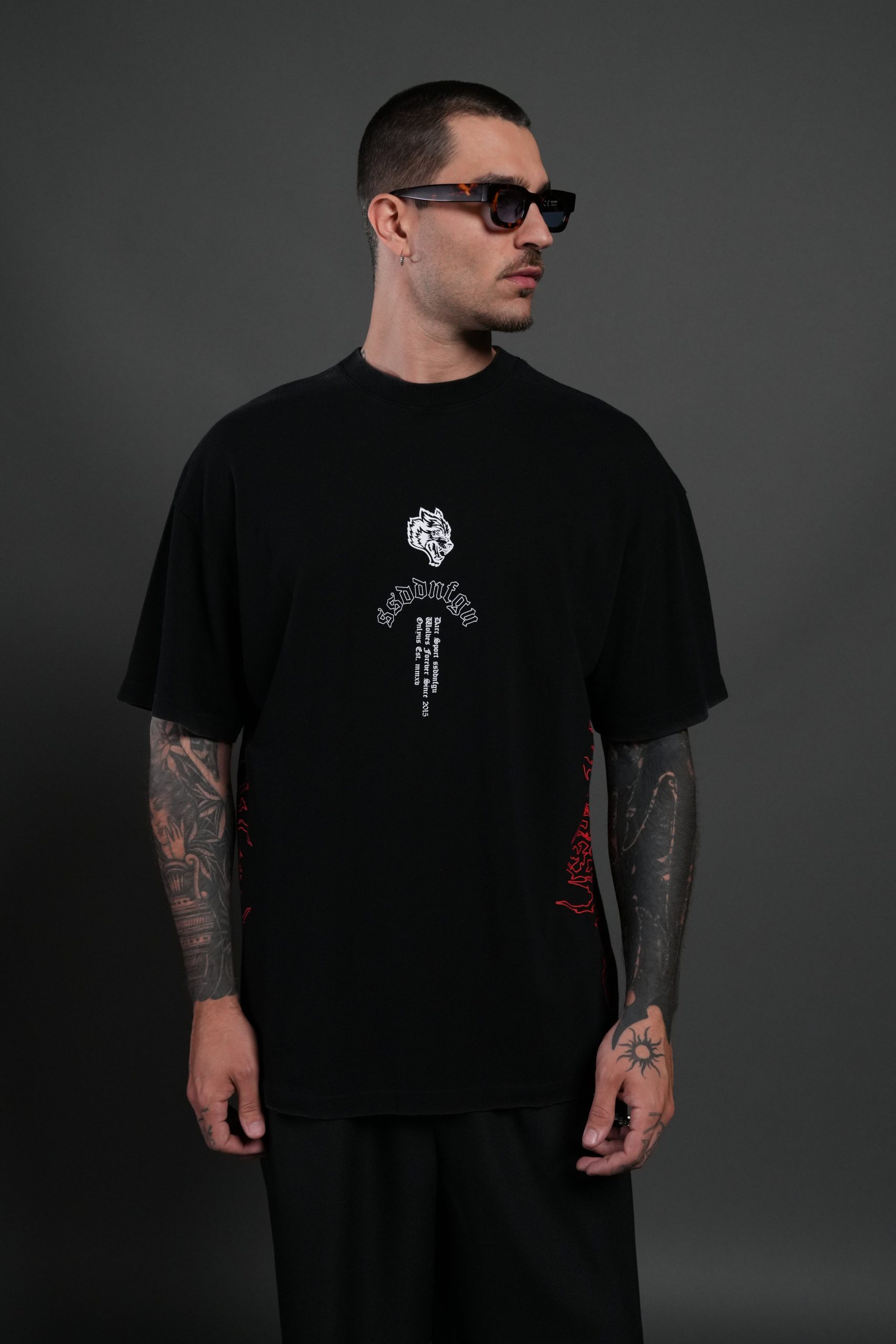 Reaper Tour Premium Oversized Tee in Black - Image 2