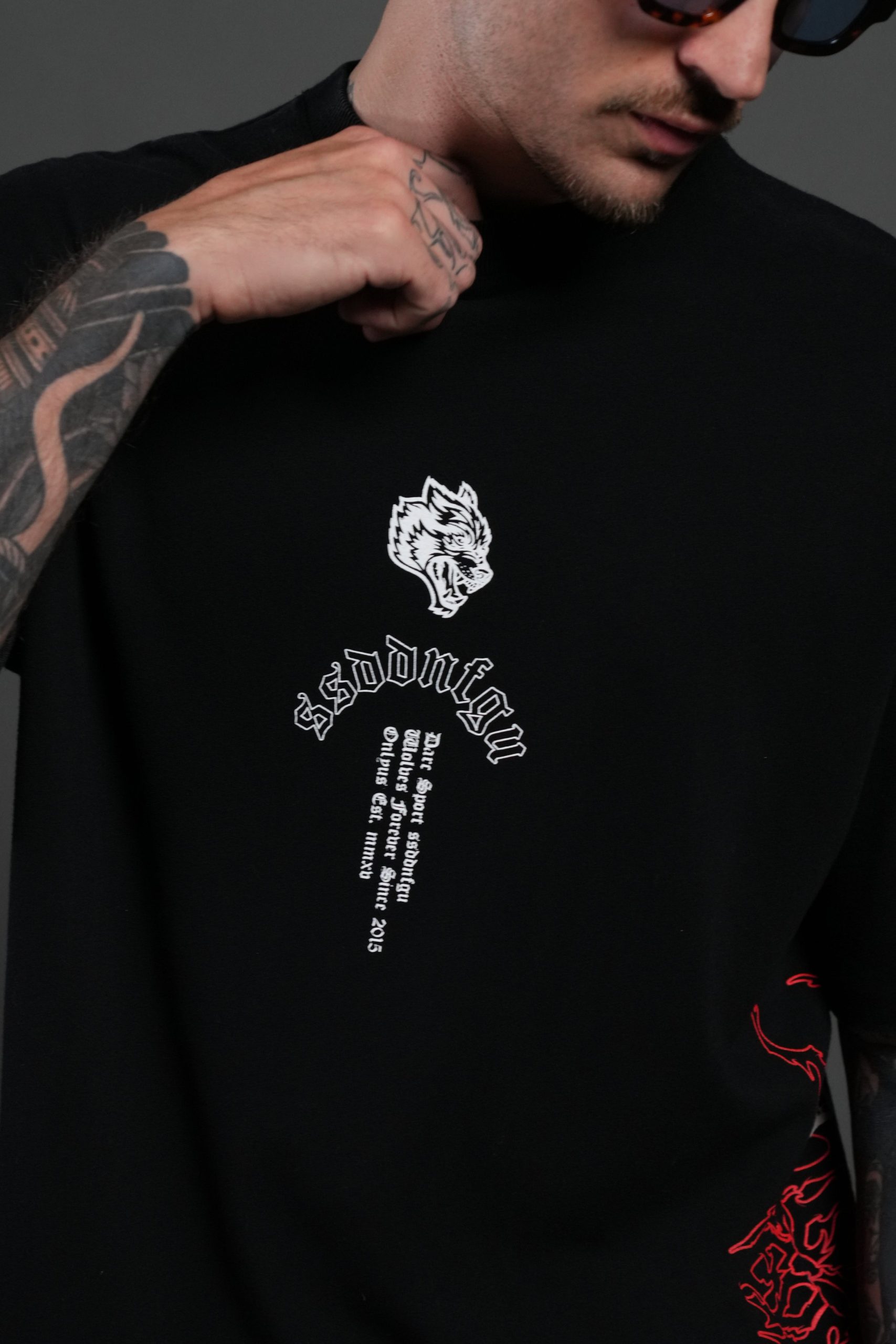 Reaper Tour Premium Oversized Tee in Black - Image 7
