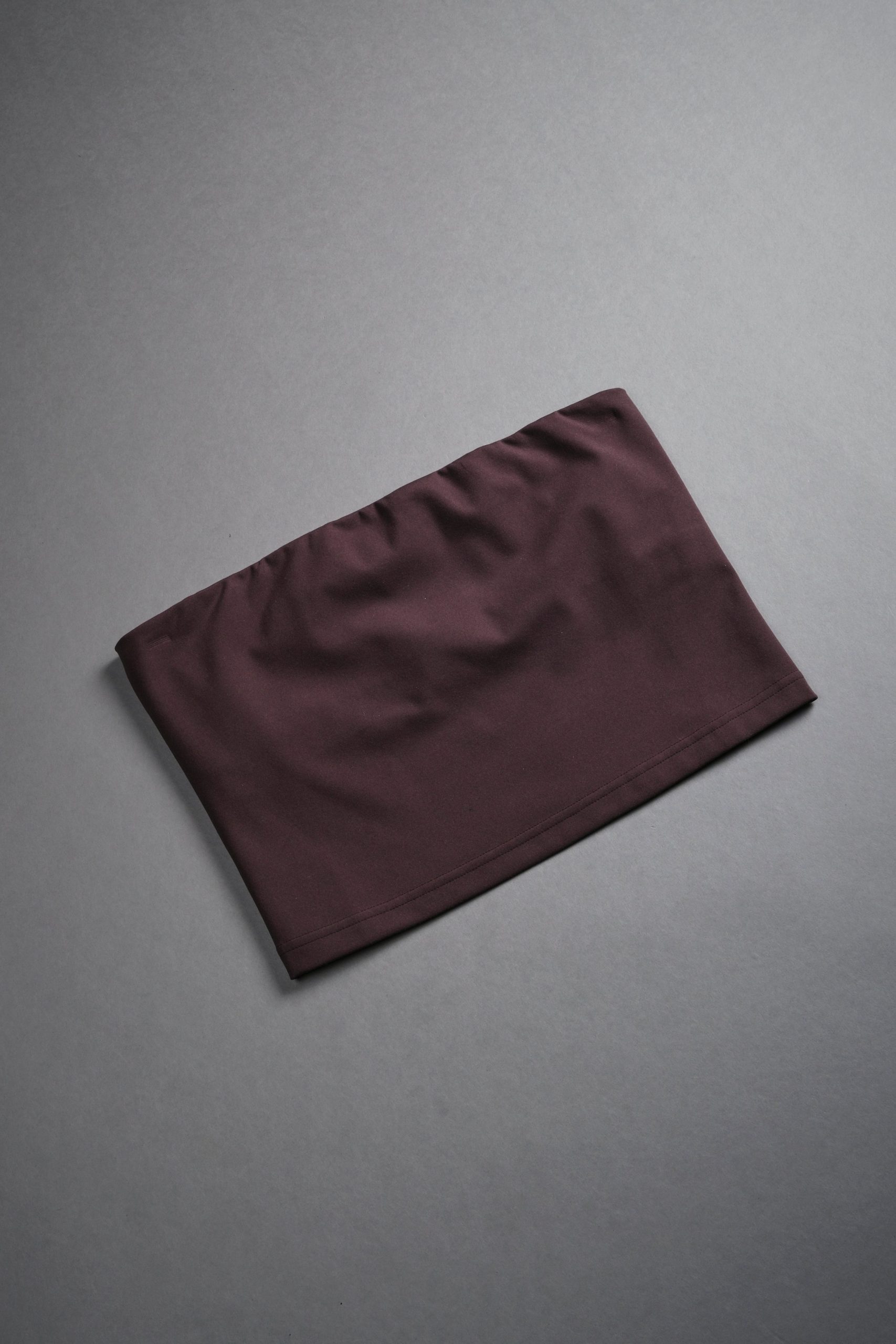 Single Wolf Nova Longline Bandeau Top in Darc Garnet - Image 5