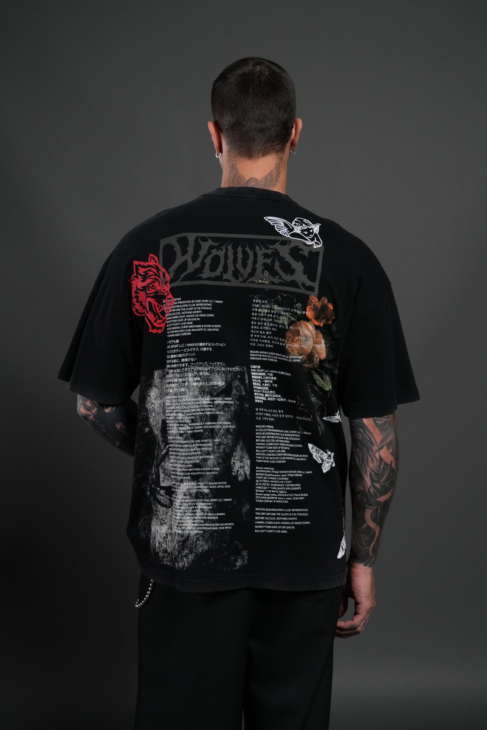 Wolves Valor Premium Oversized Tee in Black - Image 4