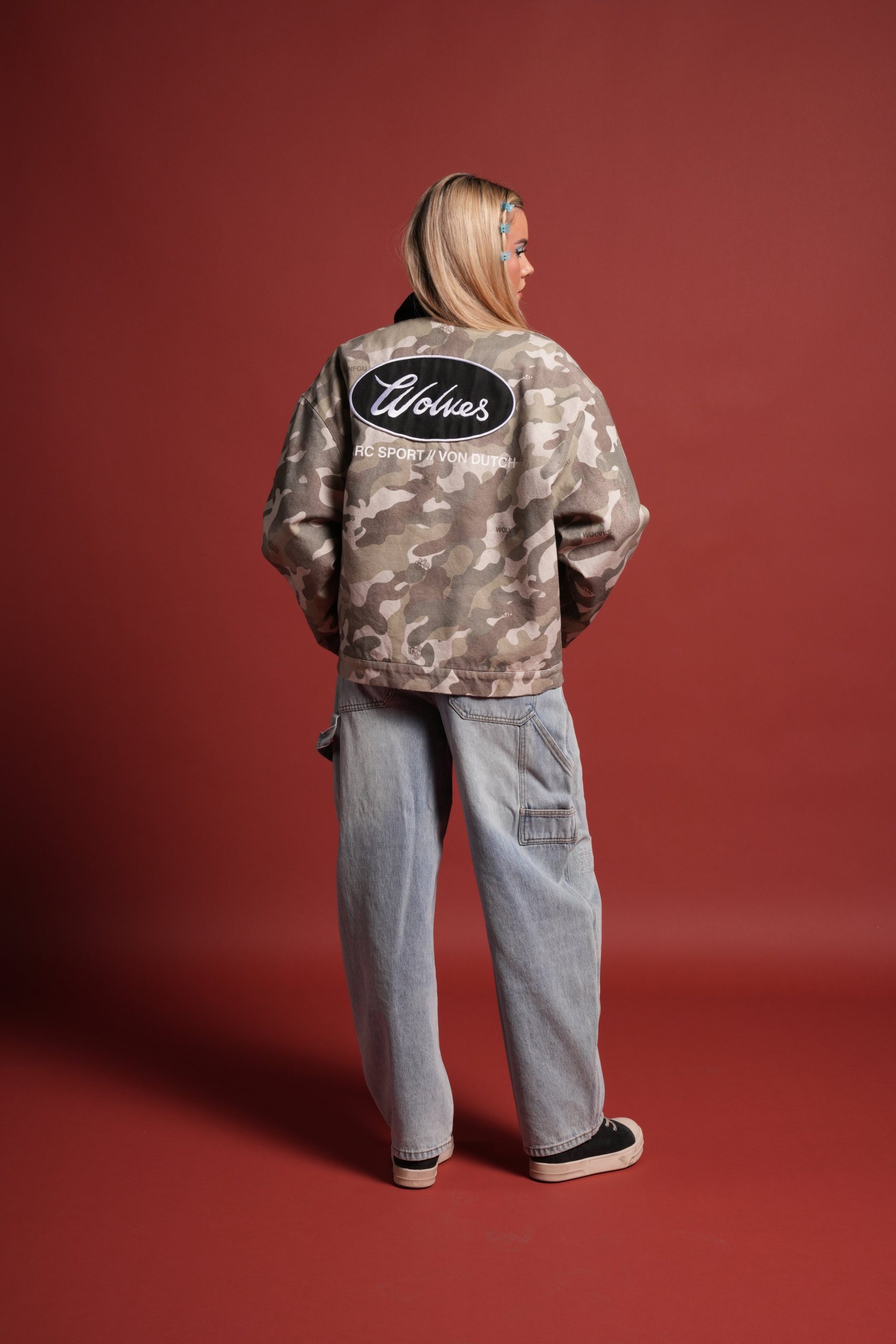 Rebel Heritage Earl Jacket in DSVD Green Camo - Image 10