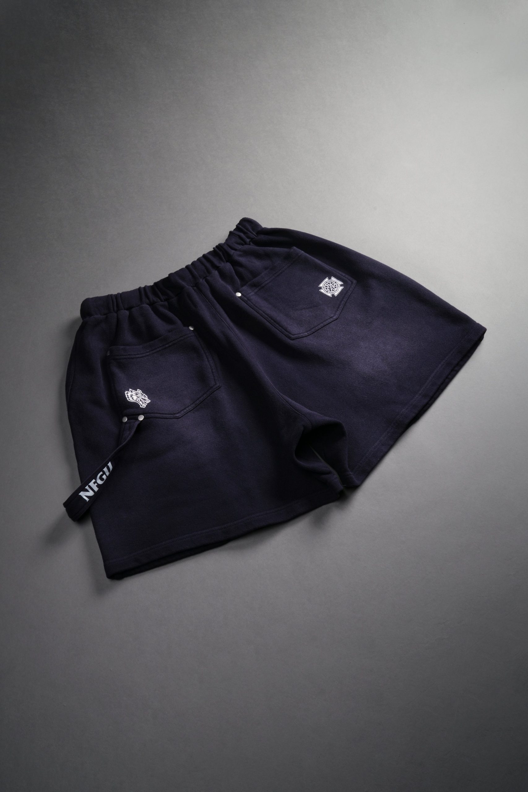 NFGU Forever Rivet Fleece Shorts in Nightshade Sun Fade - Image 5