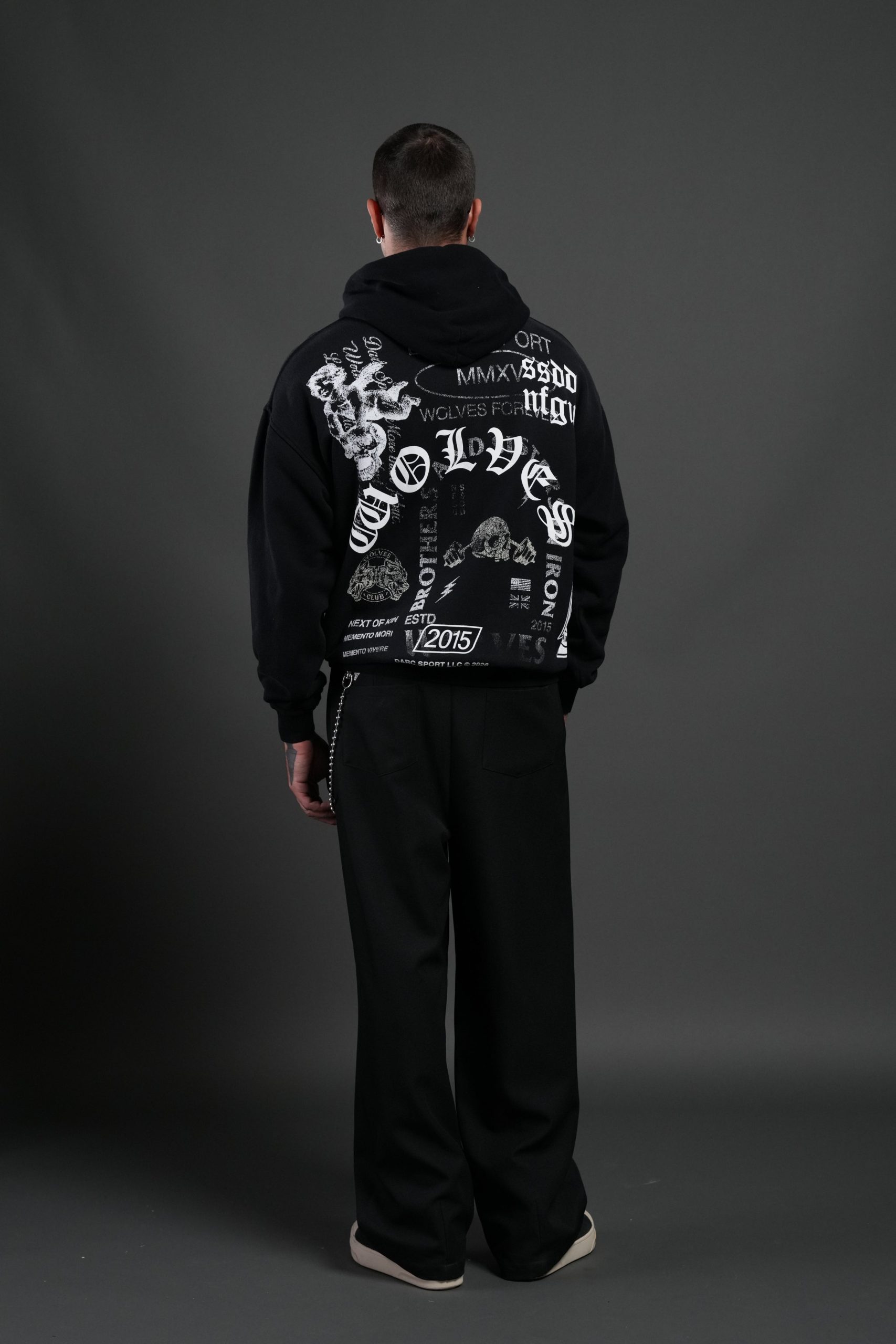 Next Of Kin NFGU Bishop Hoodie in Black Sun Fade - Image 6