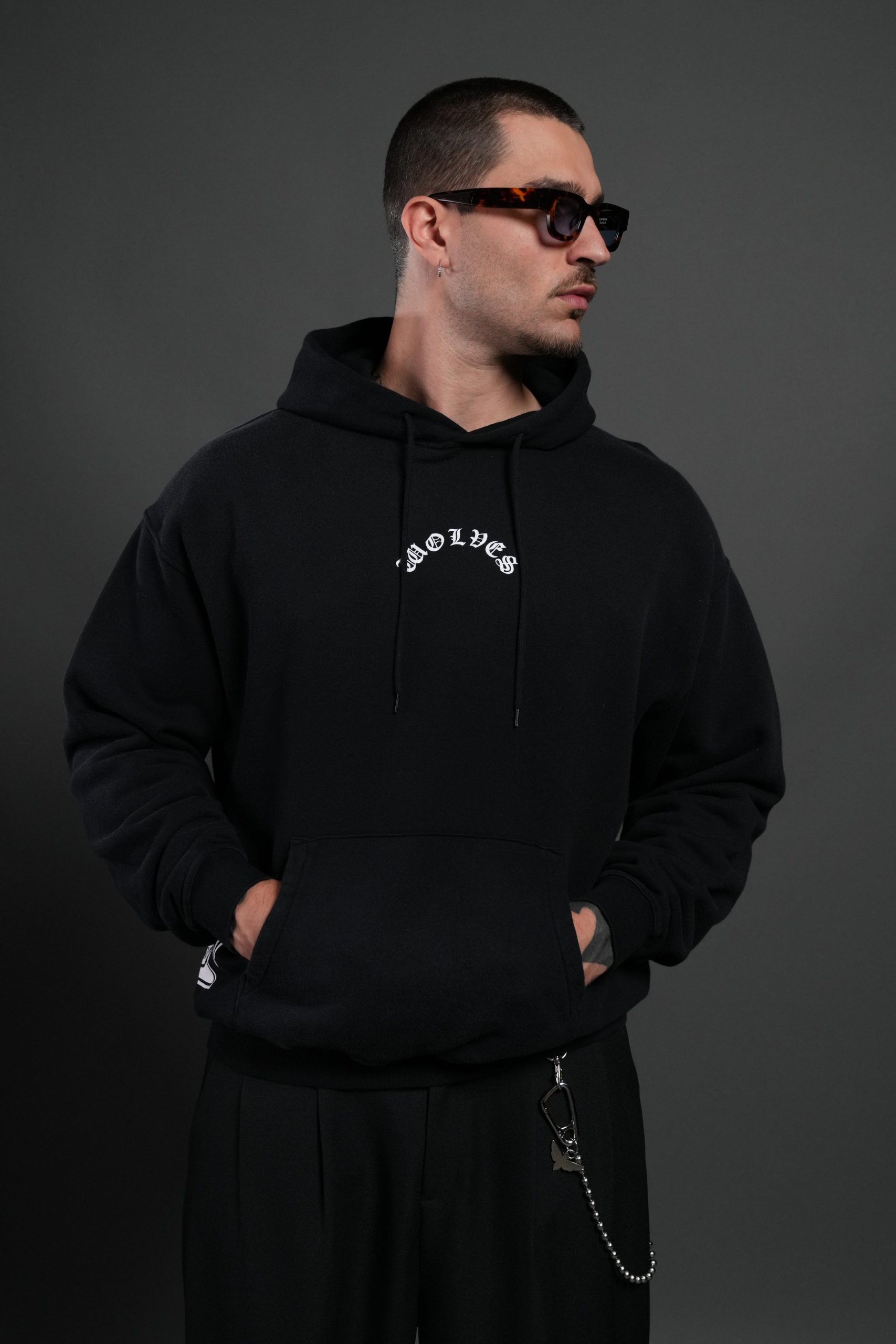 Next Of Kin NFGU Bishop Hoodie in Black Sun Fade - Image 2
