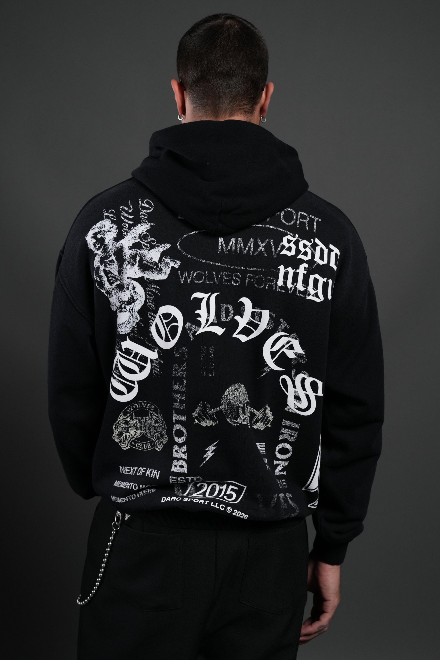 Next Of Kin NFGU Bishop Hoodie in Black Sun Fade - Image 4