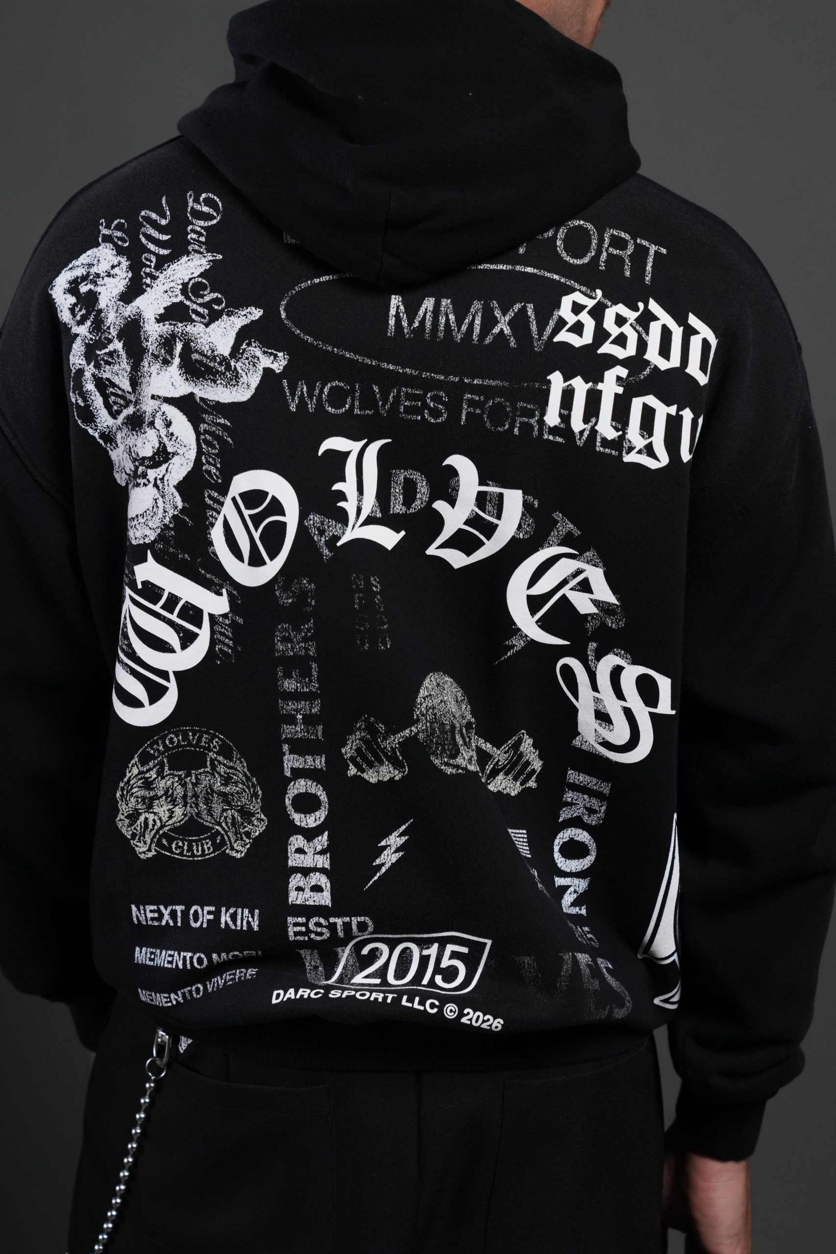 Next Of Kin NFGU Bishop Hoodie in Black Sun Fade - Image 8