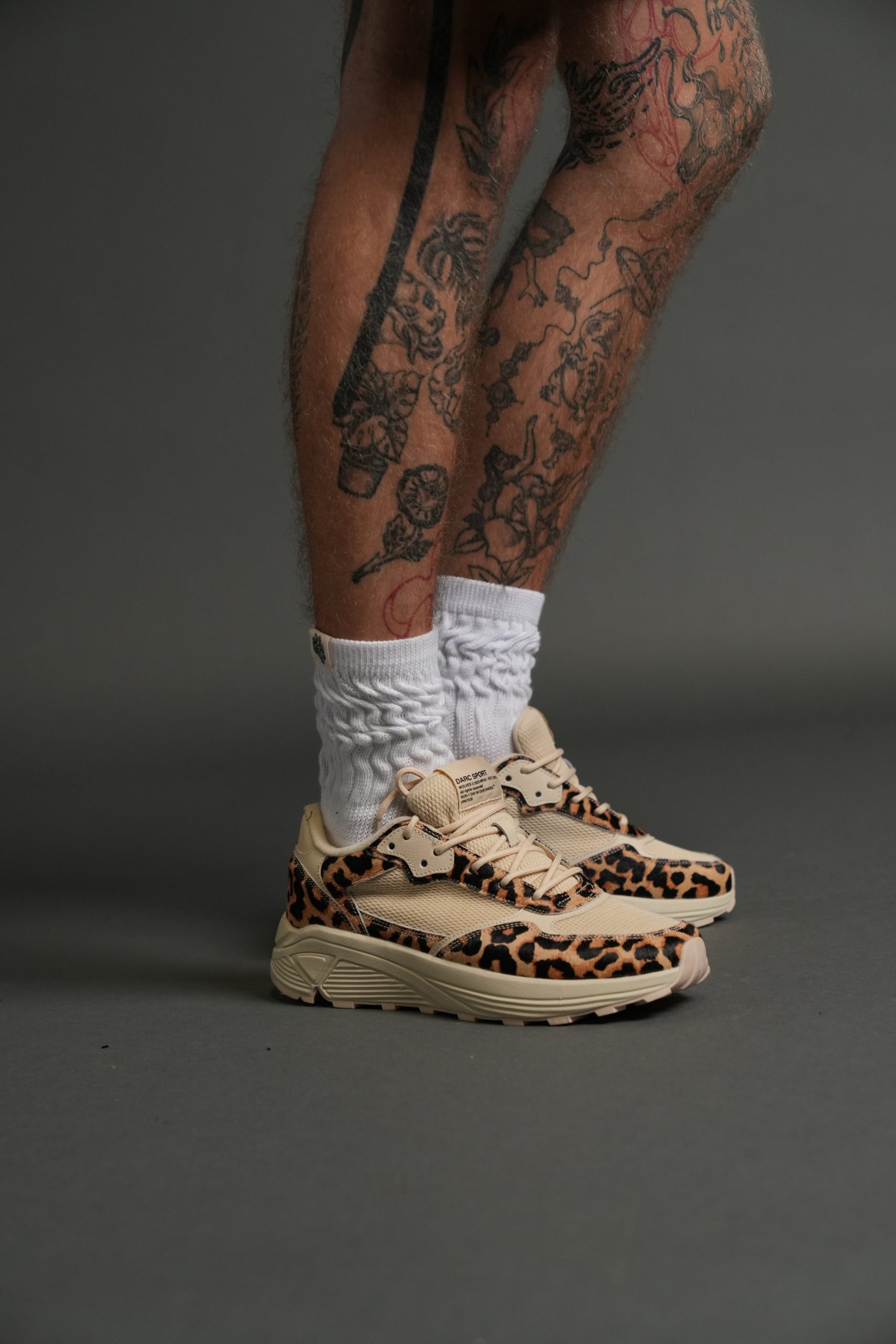 Run-1 Shoes in Clay Leopard/Cream - Image 7