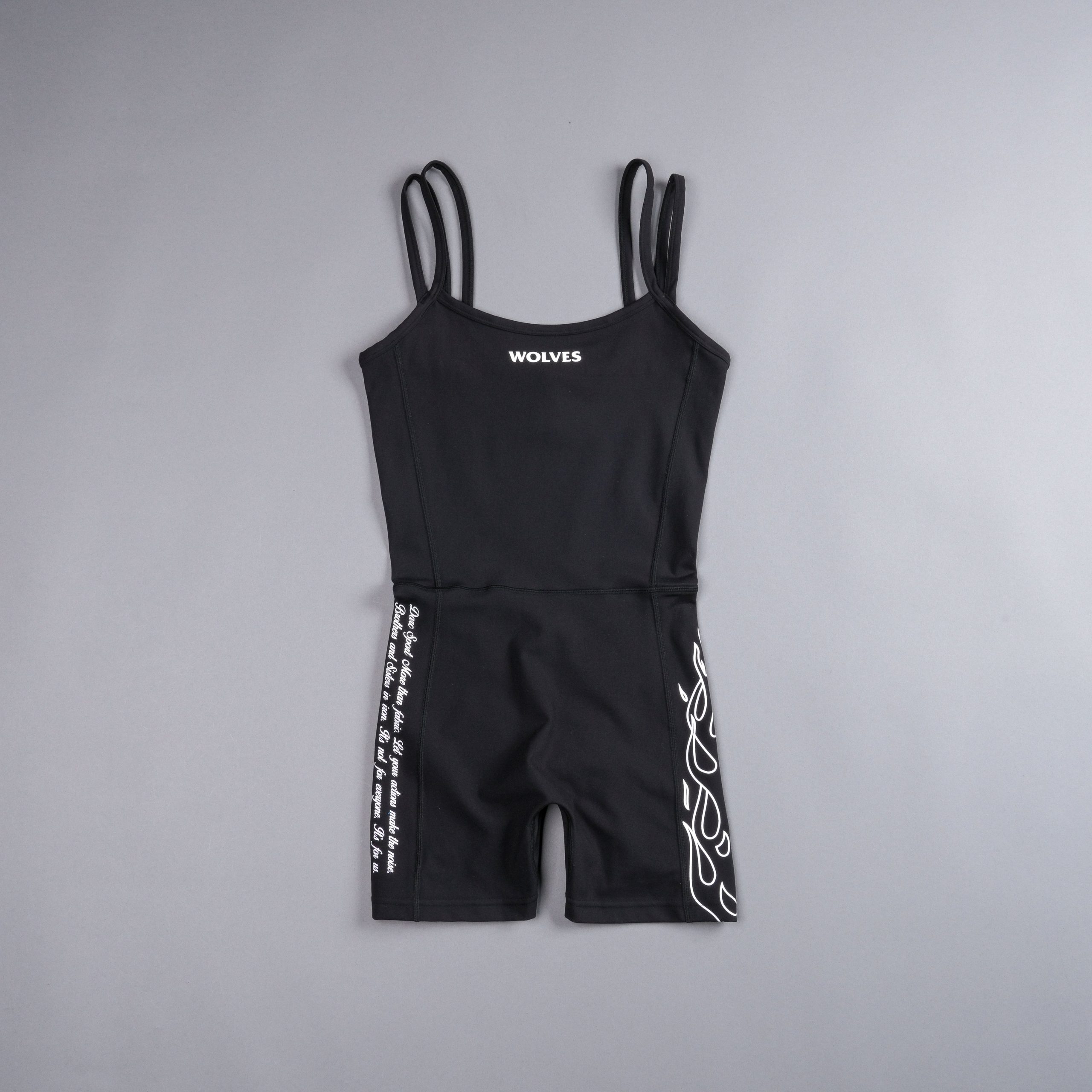 Flames Shay Energy Bodysuit in Black - Image 3