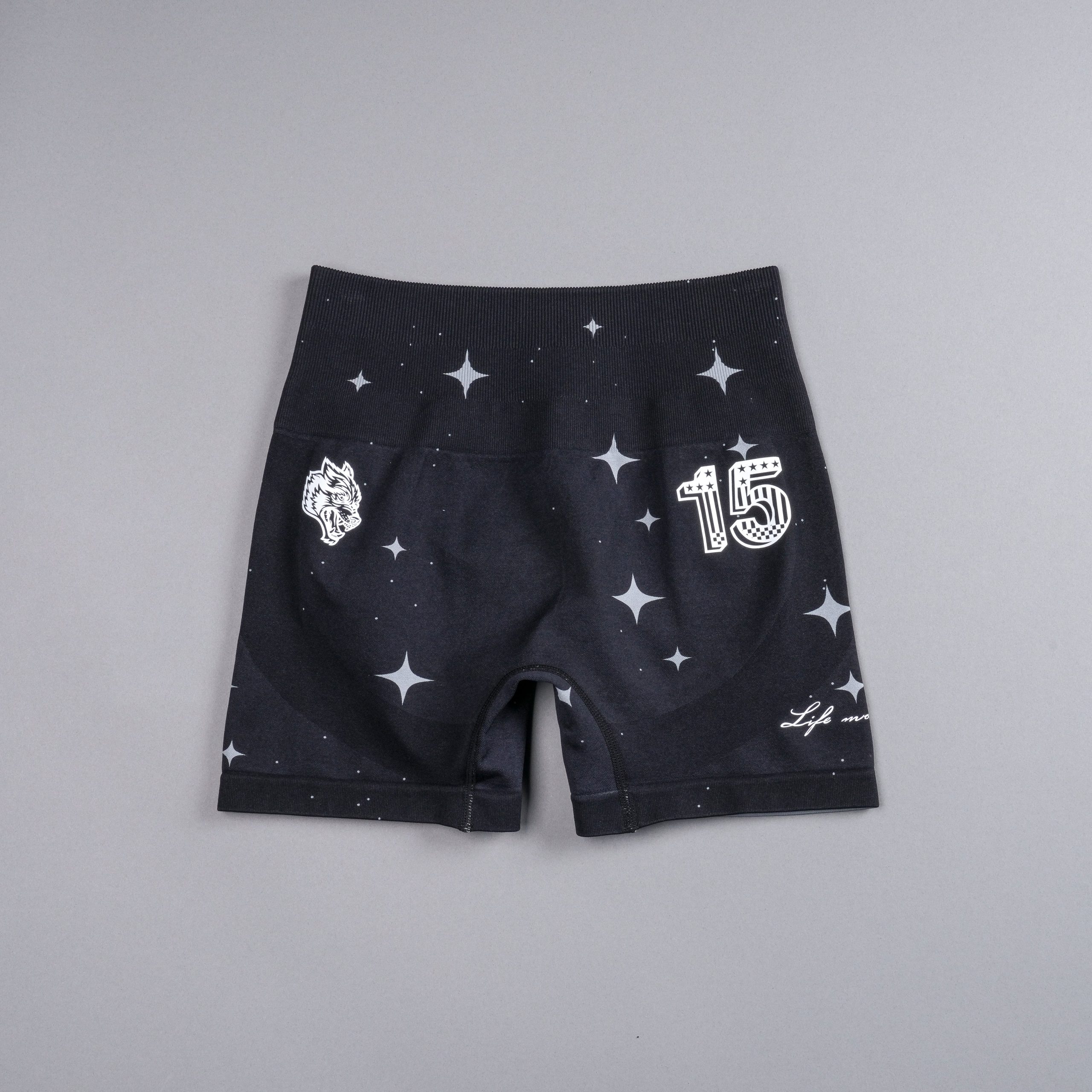 Throttle Everson Seamless Sierra Shorts in Black Starry Night - Image 3