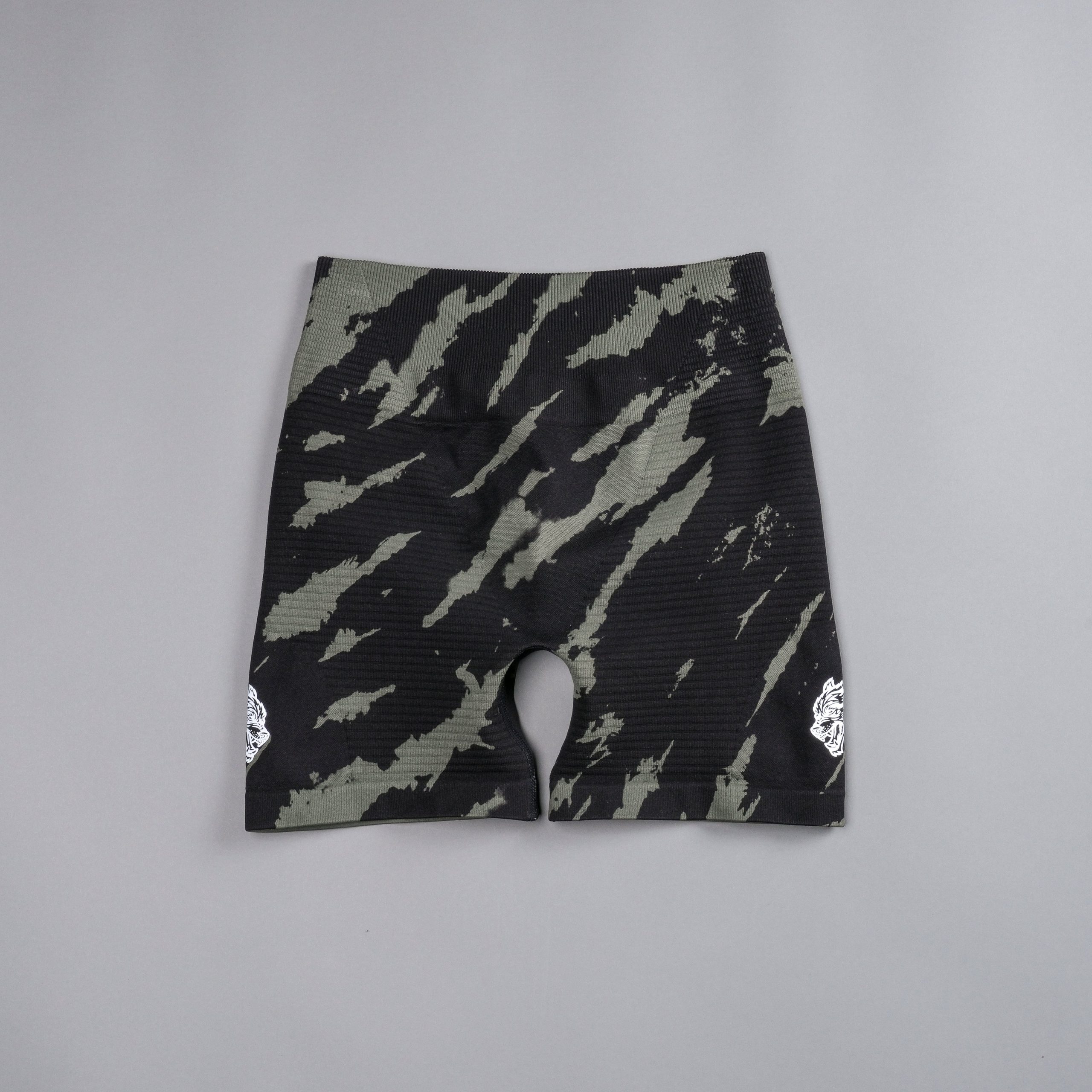 Wolves Forever Everson Seamless Valencourt Shorts in Pine Green/Black Native Camo - Image 3