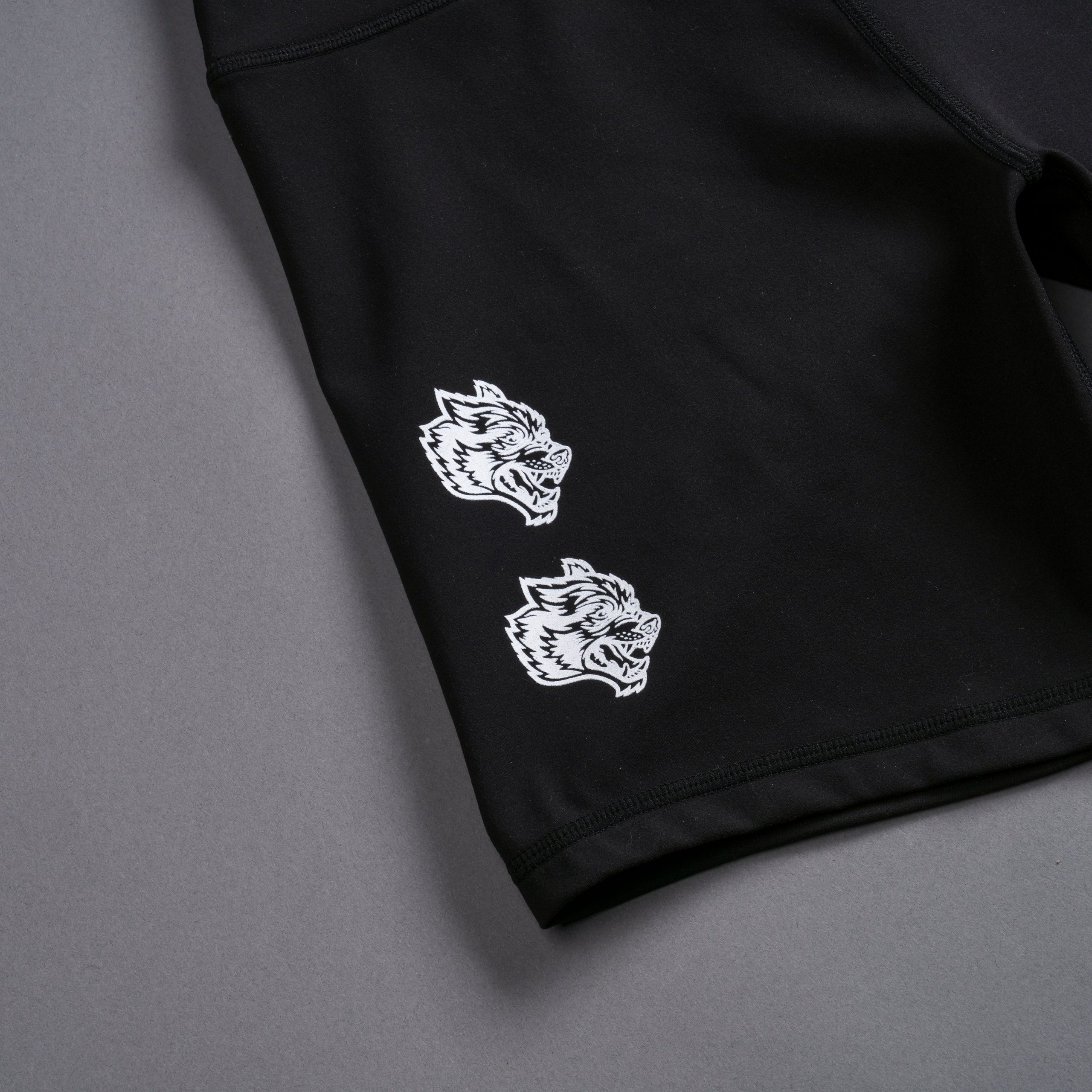 Quad Wolf Energy Training Shorts in Black - Image 6