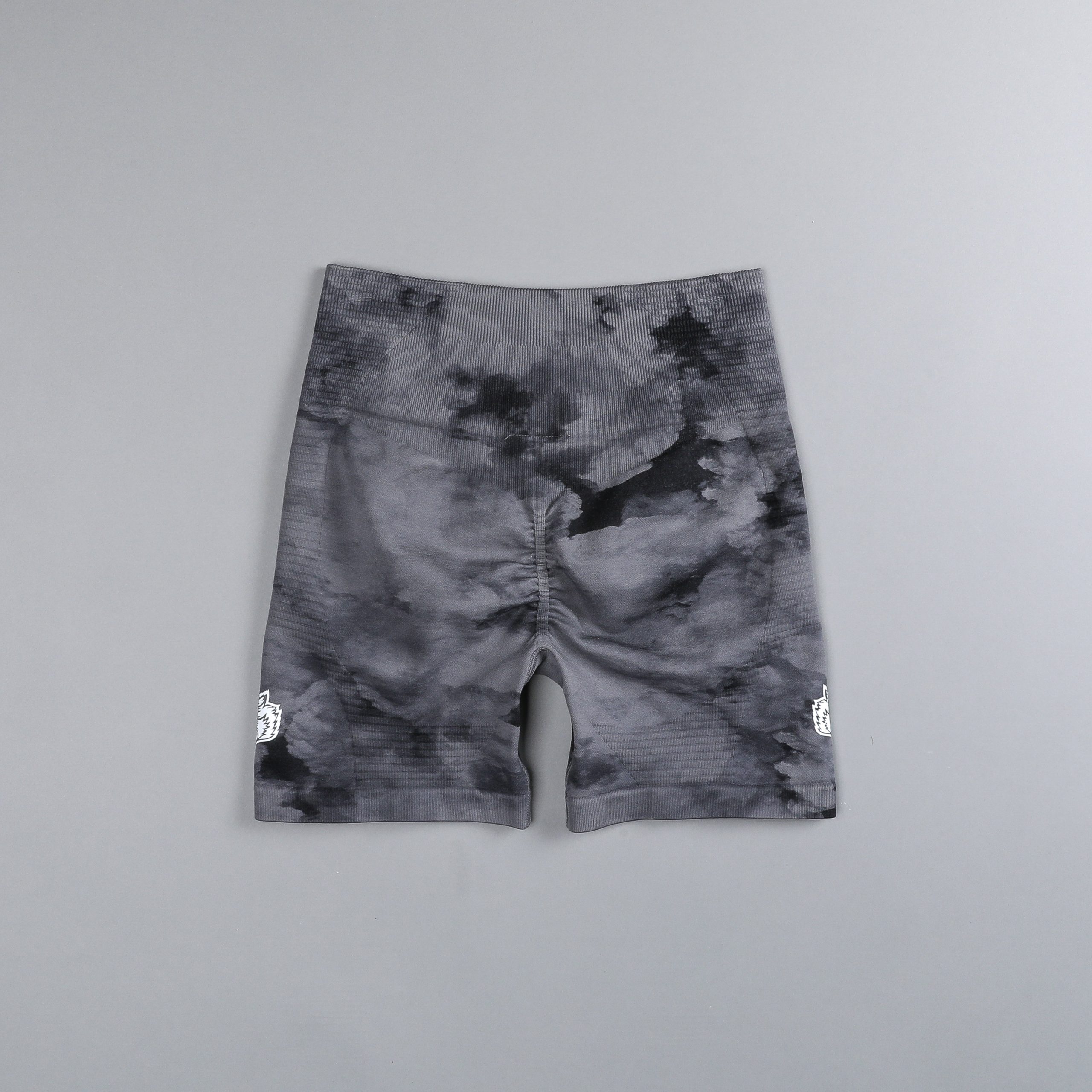 Dual Everson Seamless Valencourt Shorts in Black Ghost Clouds - Image 4