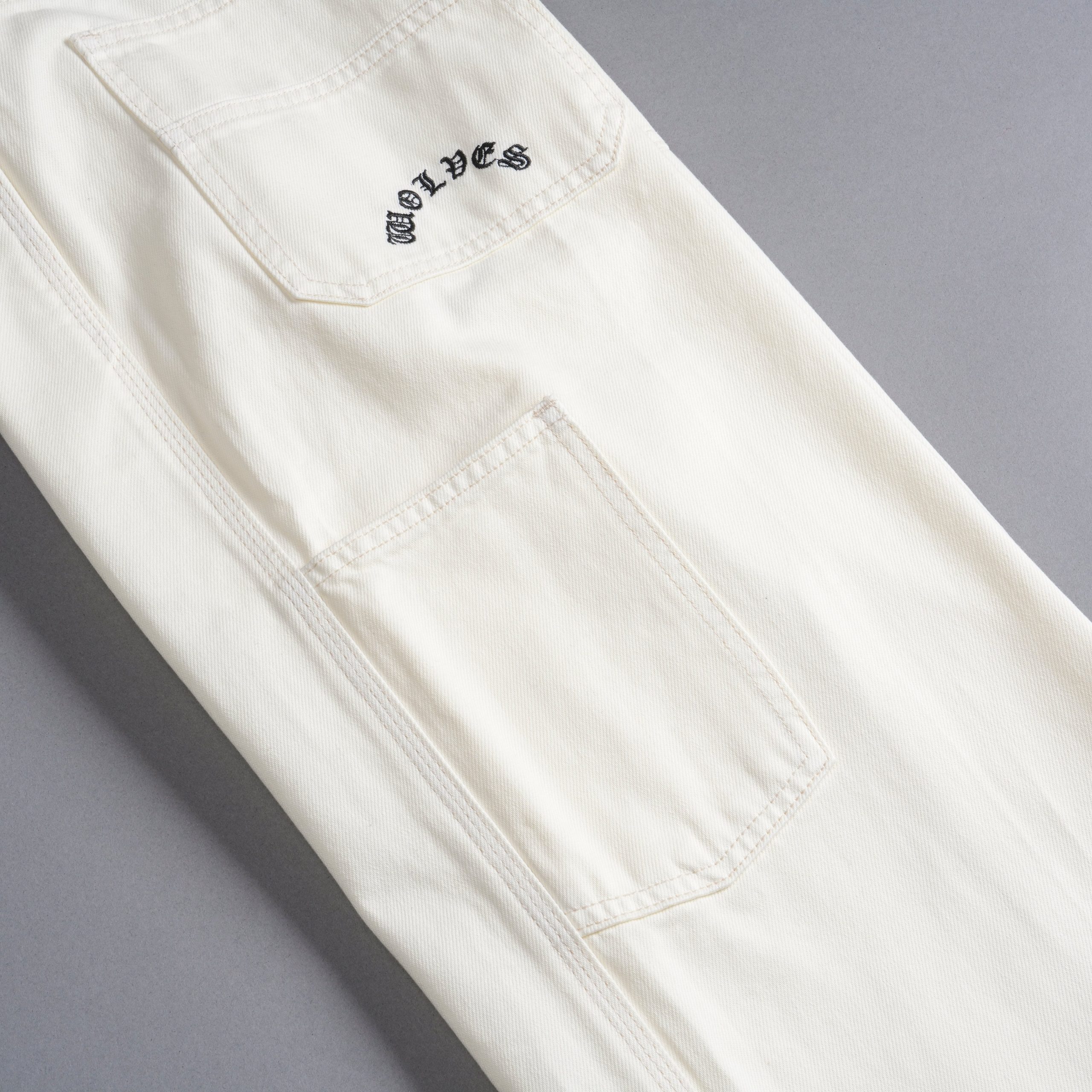 Chopper Lira Denim She Carpenter Pants in Cream - Image 12