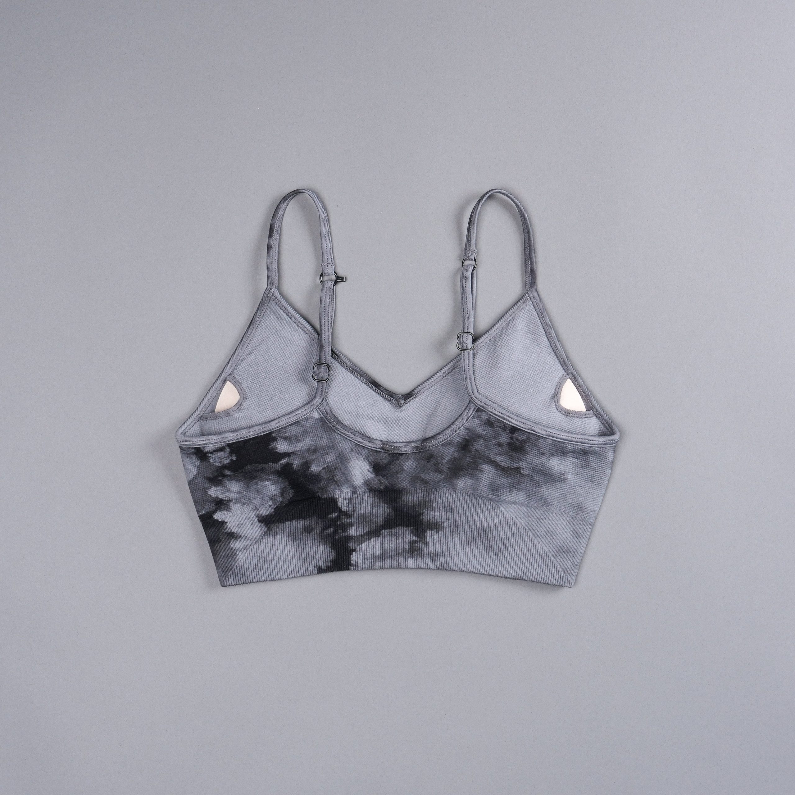 Riders Everson Seamless Sports Bra in Black Ghost Clouds - Image 4
