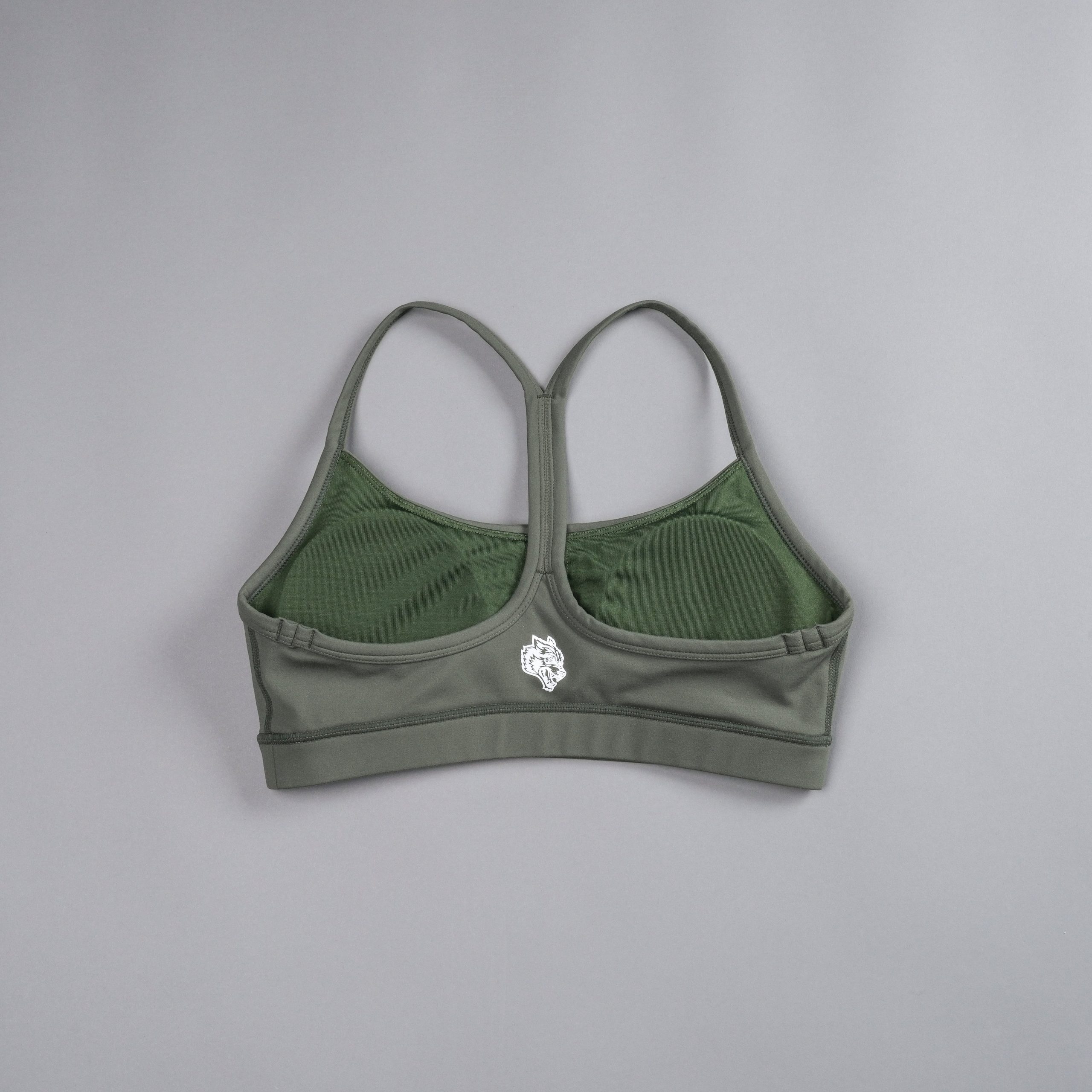 Wolf Kanji Energy Everyday Sports Bra in Pine Green - Image 4