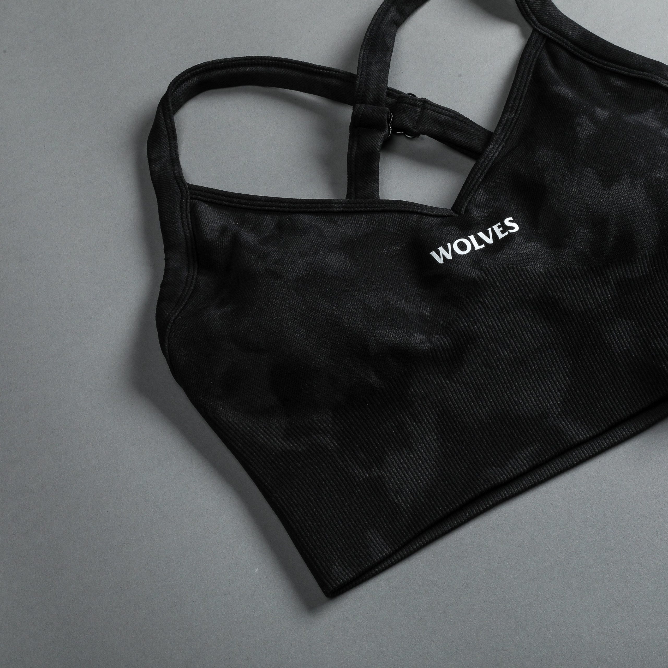 Hardcore Everson Seamless Sierra Bra in Tonal Black Jumbo Marble - Image 10