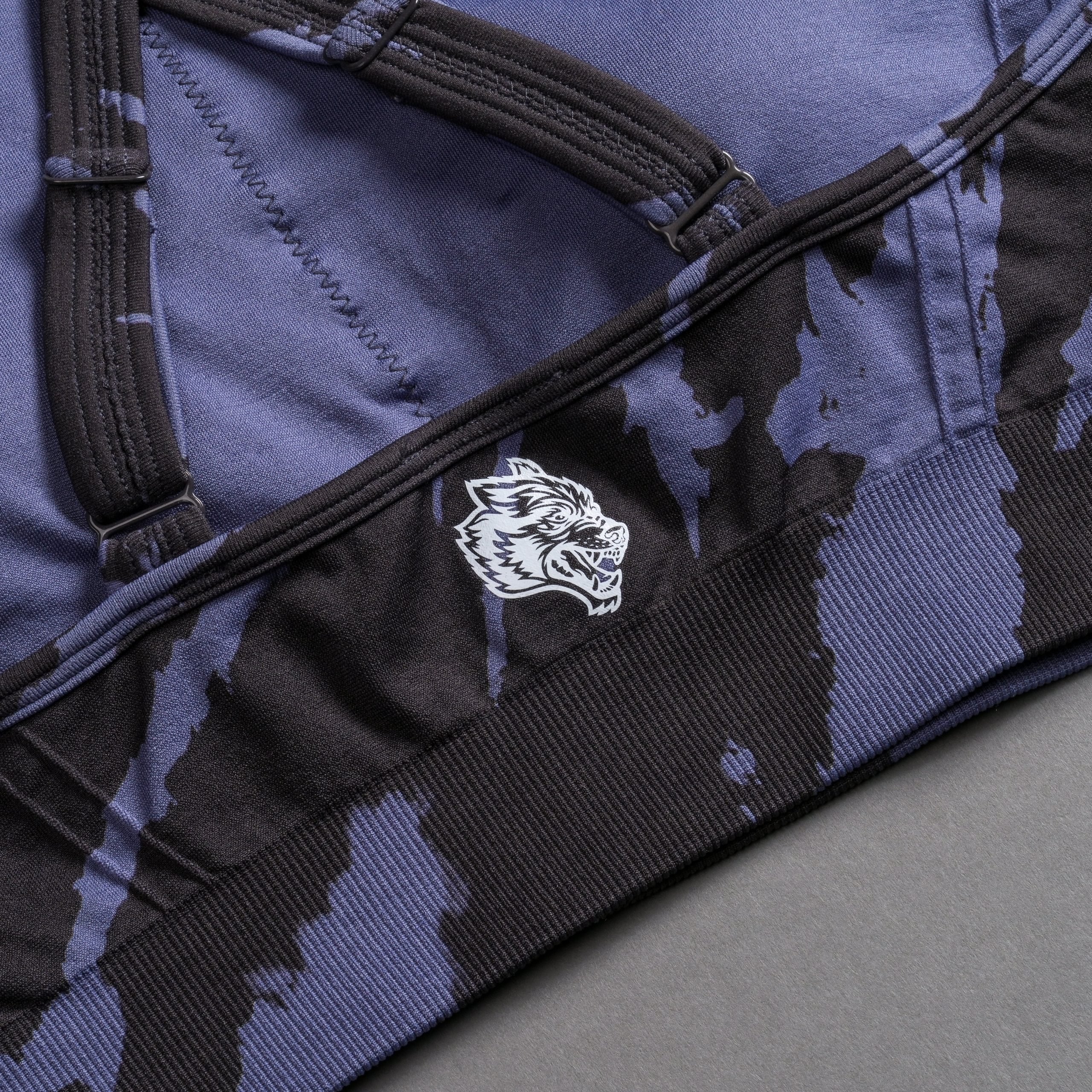 Chopper Everson Seamless High Neck Bra in Purple Stone Native Camo - Image 9