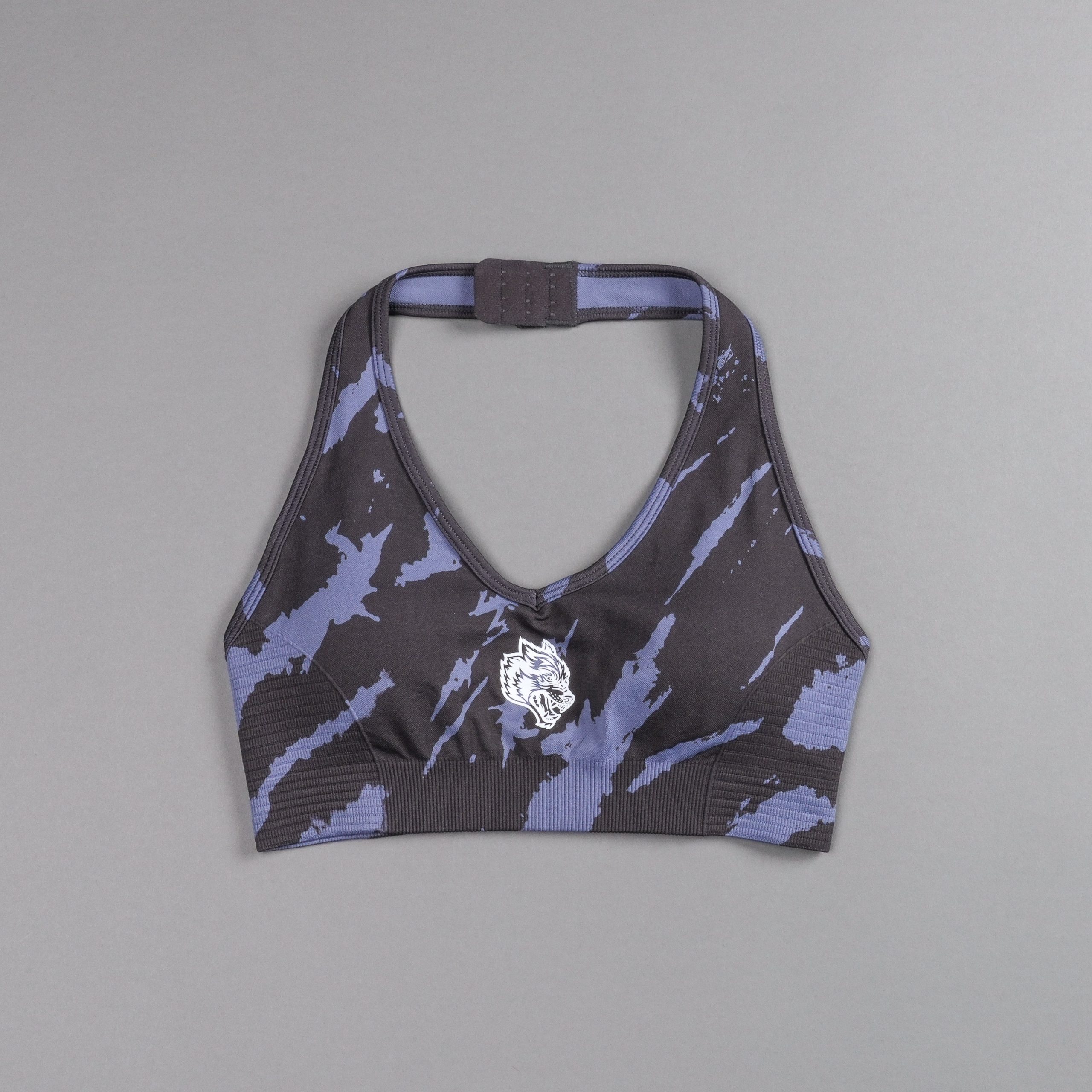 Single Wolf Everson Seamless Valencourt Bra in Purple Stone Native Camo - Image 3