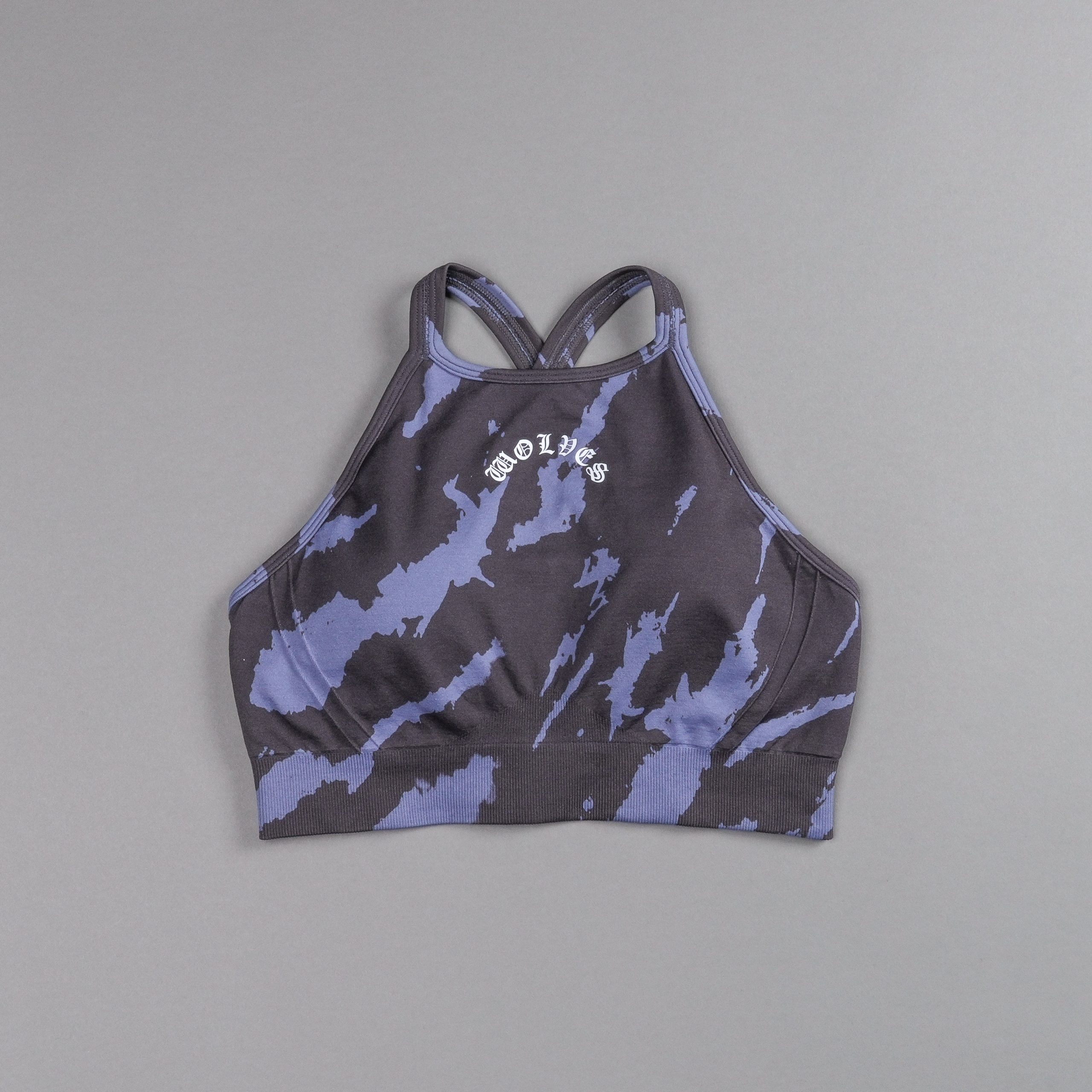 Chopper Everson Seamless High Neck Bra in Purple Stone Native Camo - Image 3