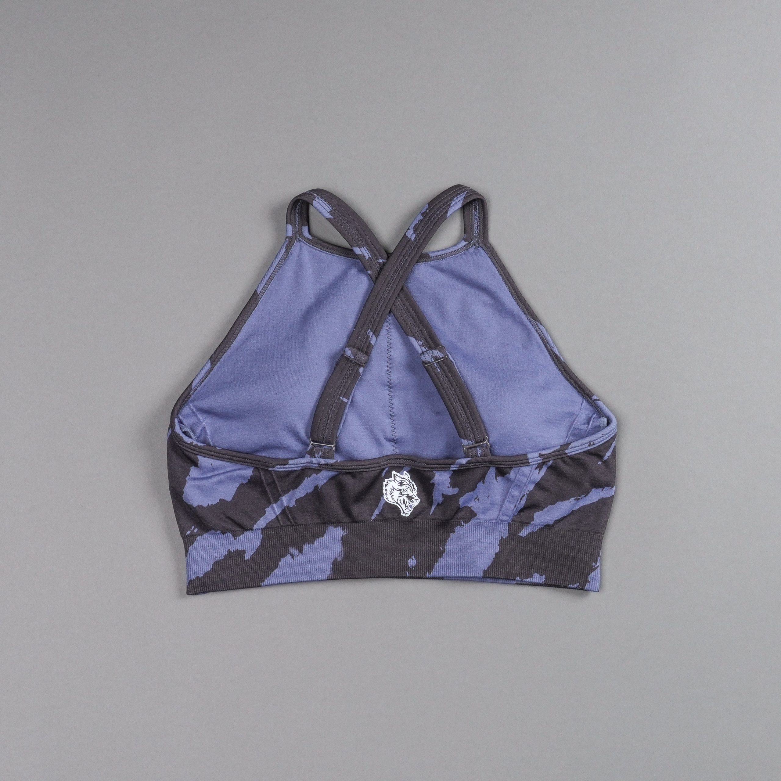 Chopper Everson Seamless High Neck Bra in Purple Stone Native Camo - Image 4