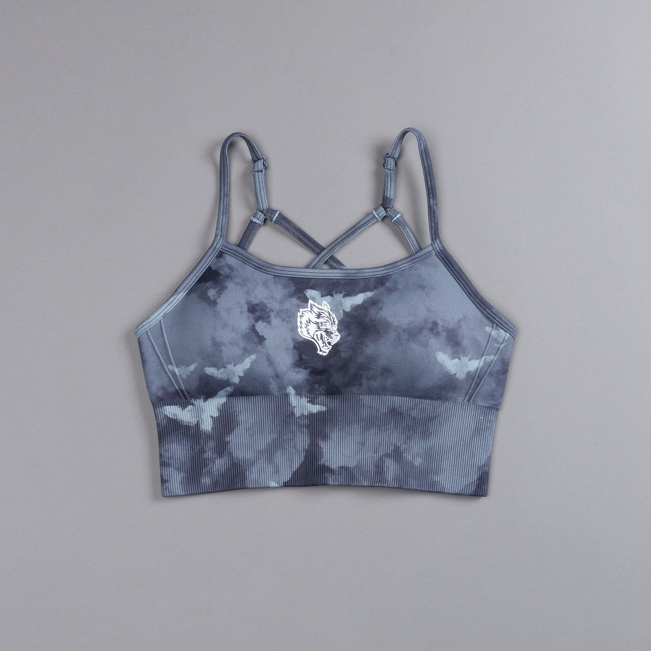 Single Wolf Chopper Everson Seamless Huxley Bra in Blue Lagoon Death Moth Ghost Clouds - Image 3