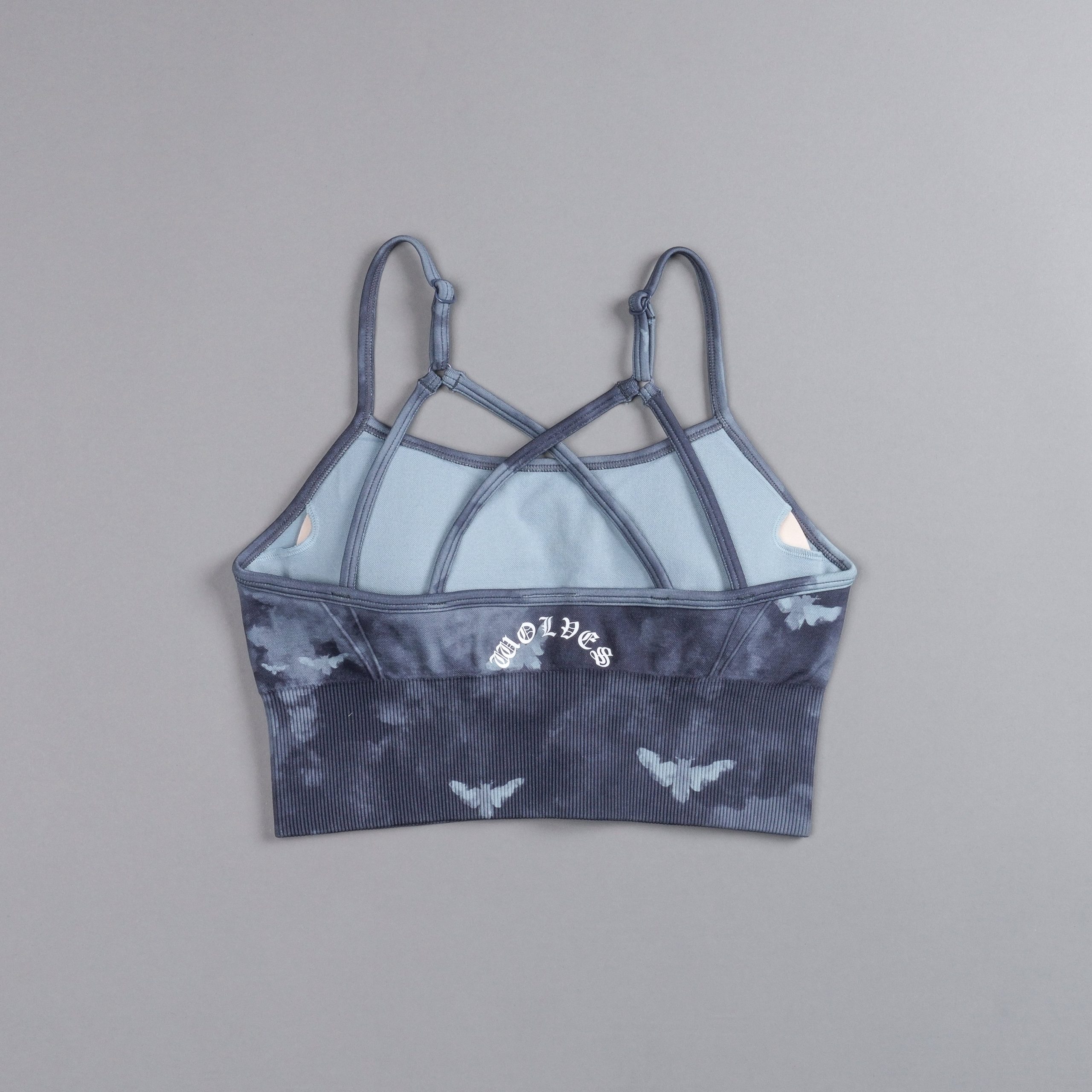 Single Wolf Chopper Everson Seamless Huxley Bra in Blue Lagoon Death Moth Ghost Clouds - Image 4