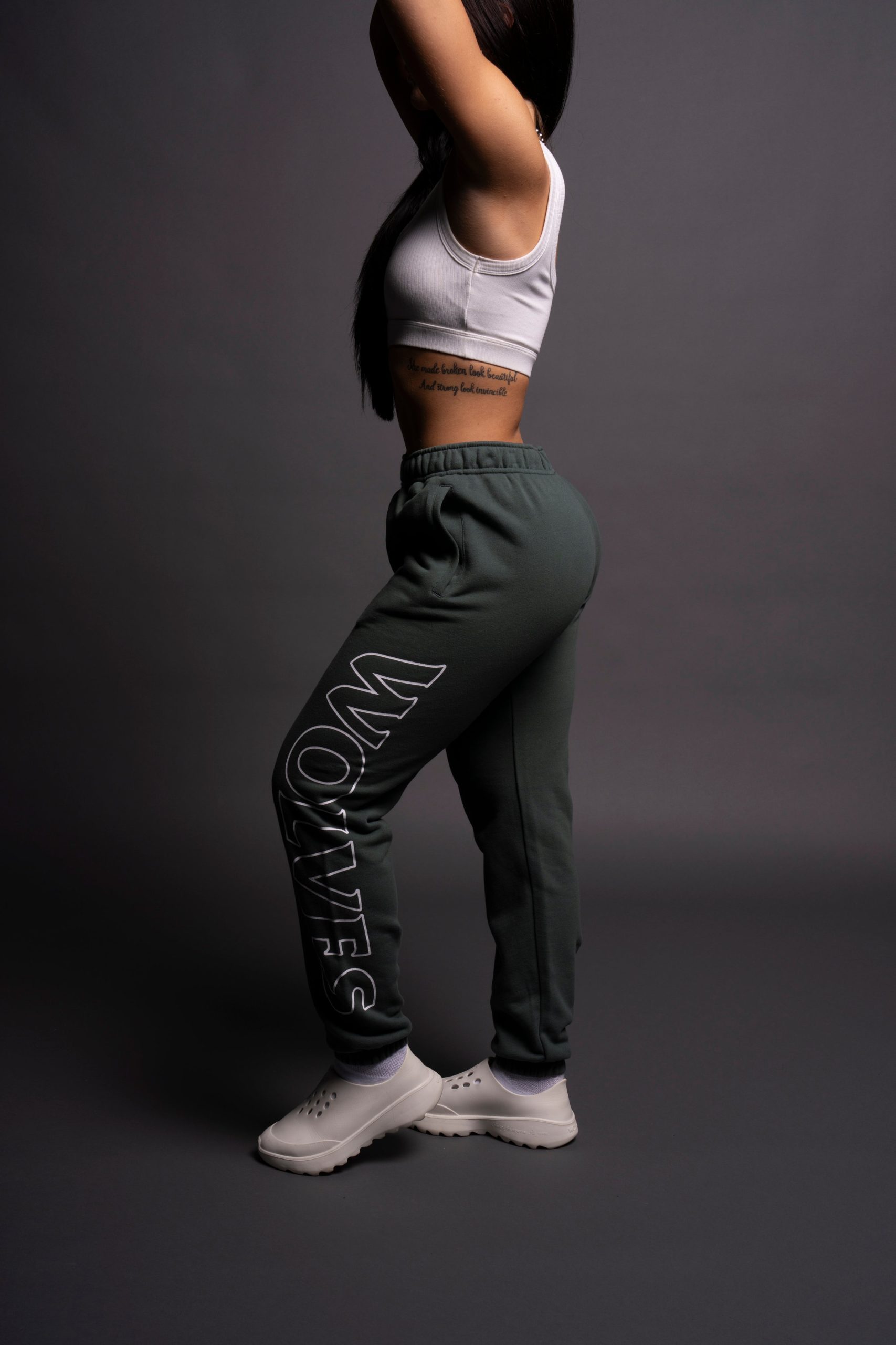 Hardcore She Post Lounge Sweats in Norse Green - Image 7