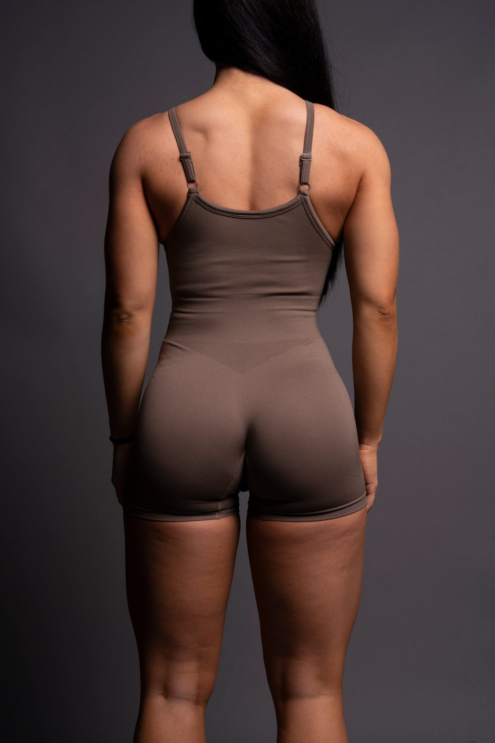 Western Wolves Sonya Seamless Bodysuit in Mojave Brown - Image 8