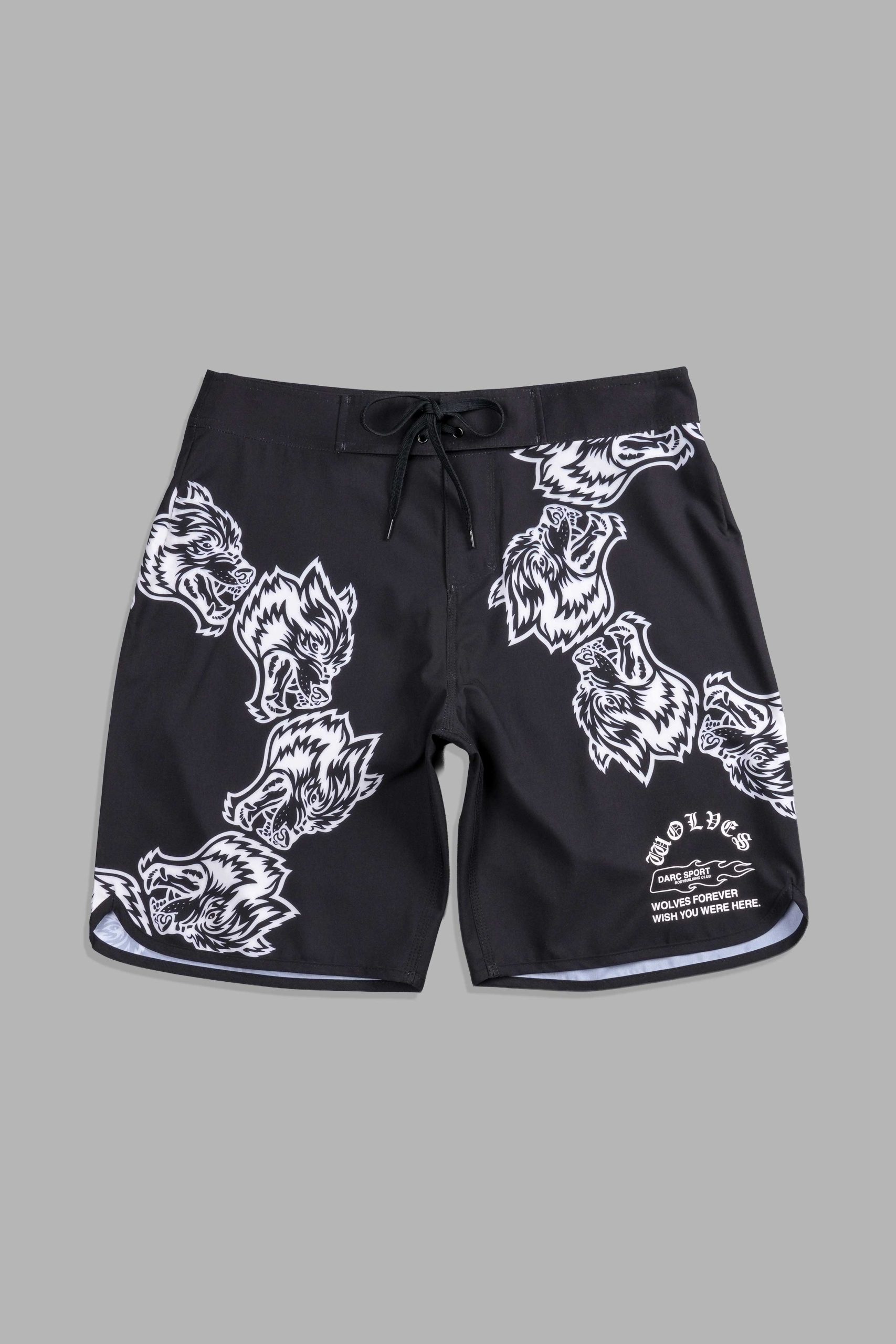 Surrounded By Family No Weapon Stage Shorts in Black