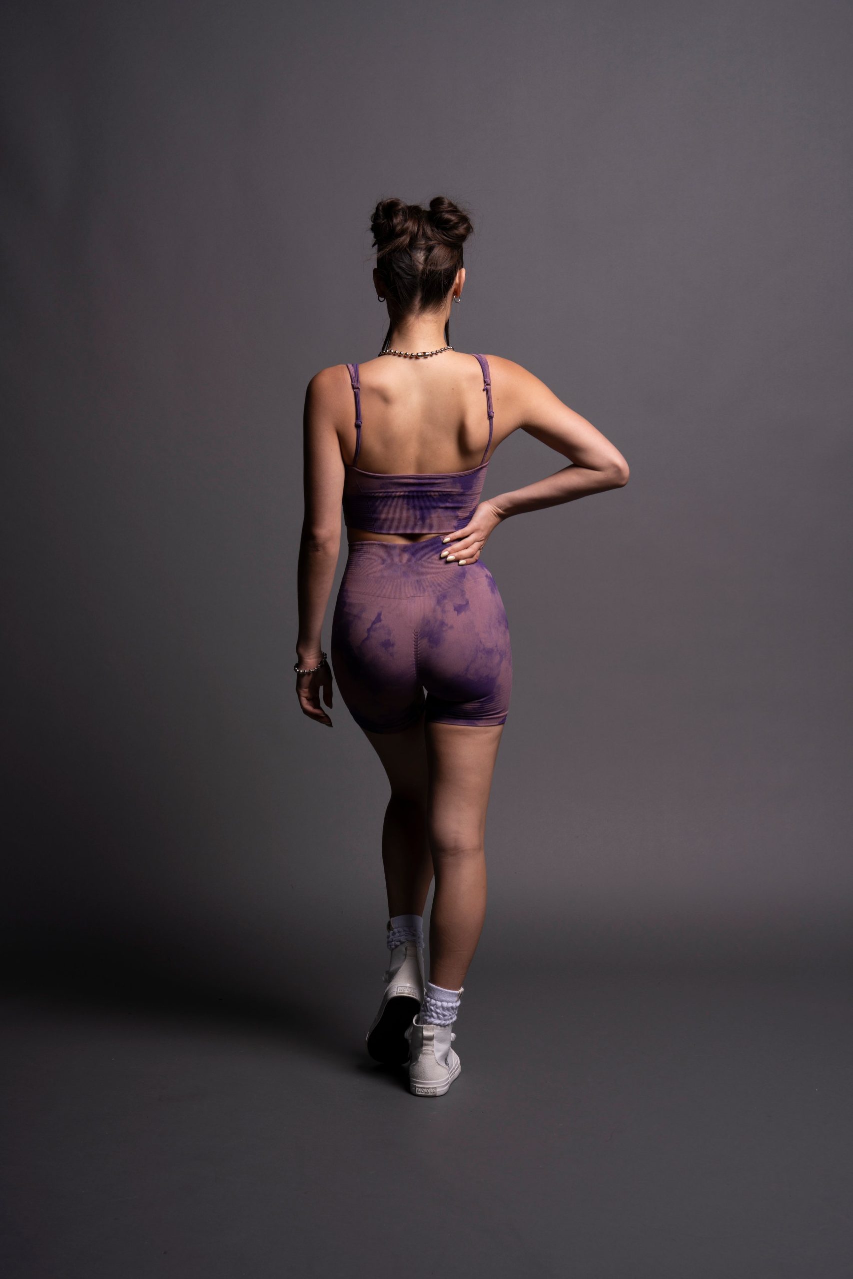 Our Stamp Everson Seamless Valencourt Bra in Purple Sky - Image 6